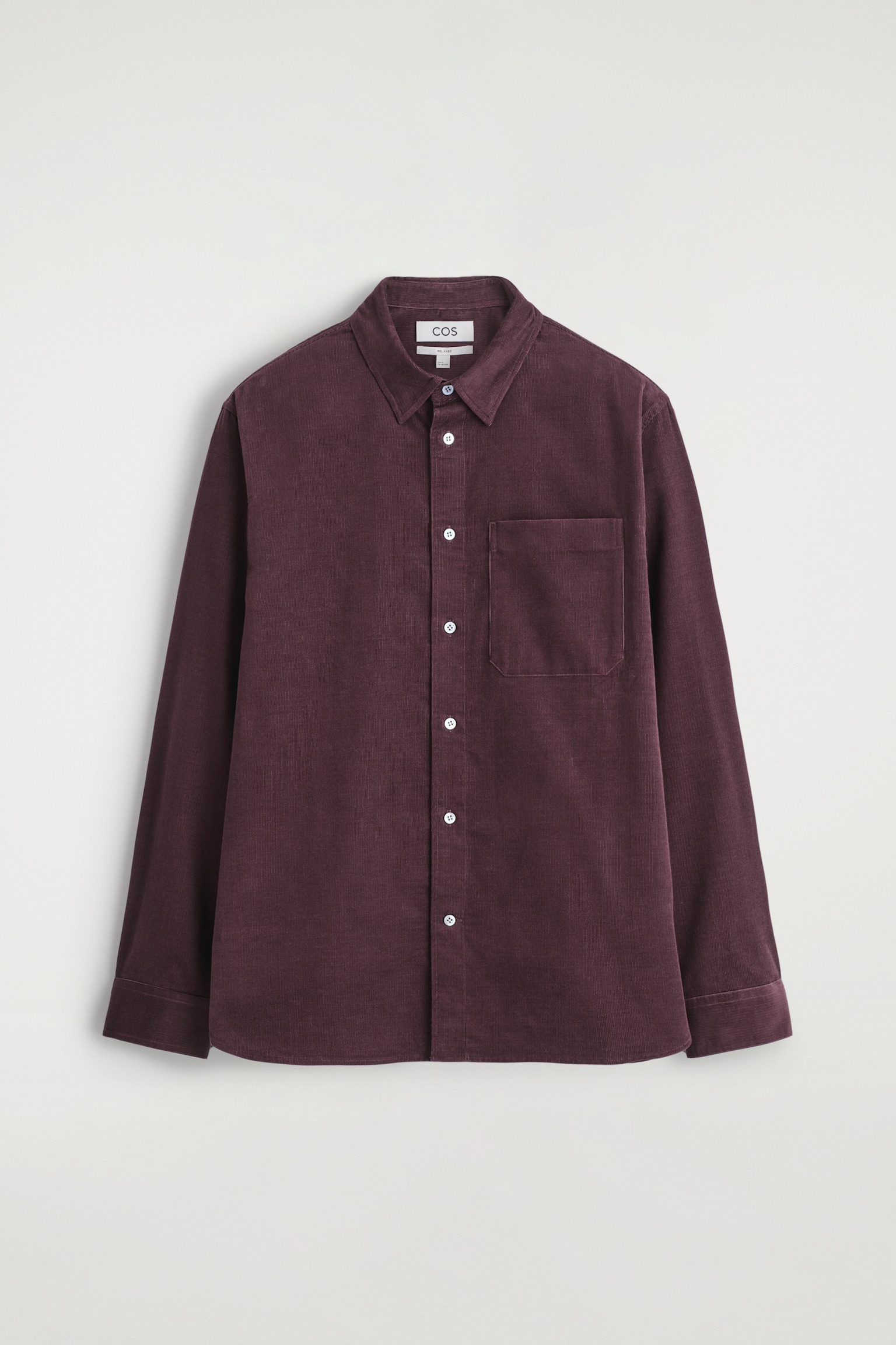 RELAXOVANÁ MANŠESTROVÁ KOŠILE - VÍNOVÁ/DARK KHAKI / PRINTED - 2