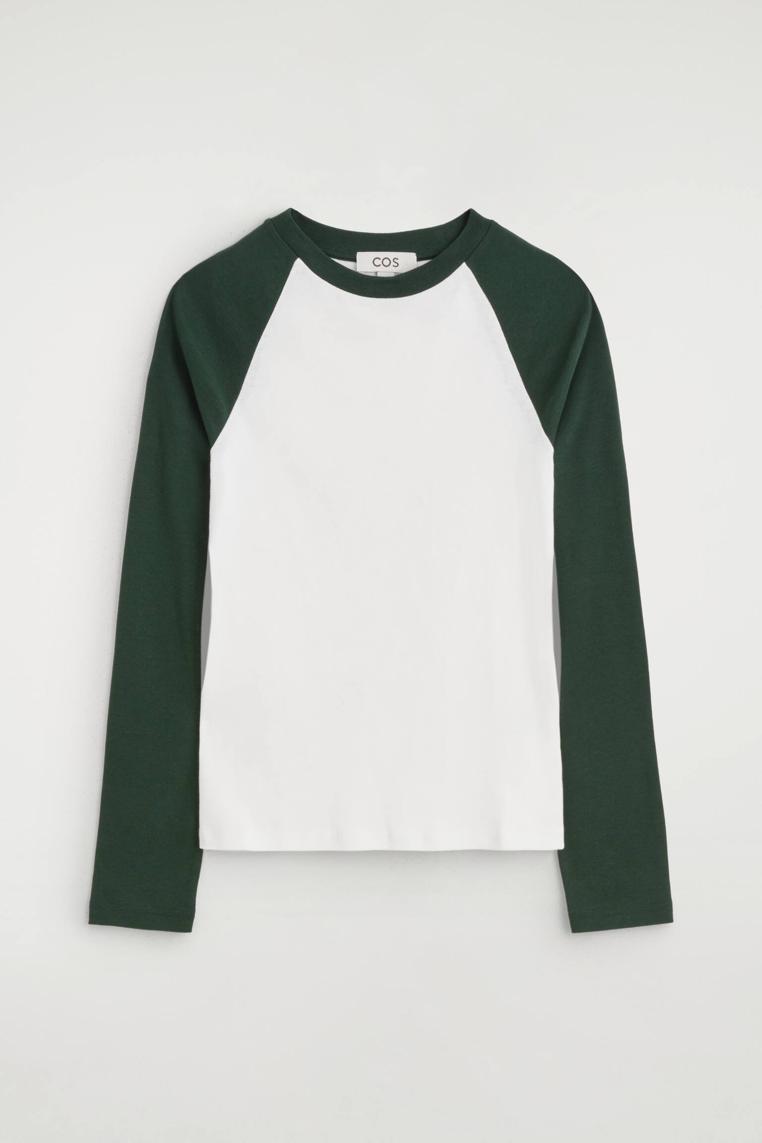 ΜΑΚΡΥΜΑΝΙΚΟ ΒΑΜΒΑΚΕΡΟ T-SHIRT ΡΑΓΚΛΑΝ - ΛΕΥΚΟ / ΠΡΑΣΙΝΟ/ΚΑΦΕ / ΝΑΥΤΙΚΟ ΜΠΛΕ - 1
