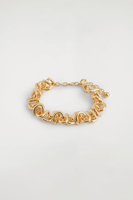 KNOTTED CHAIN BRACELET — GOLD 2