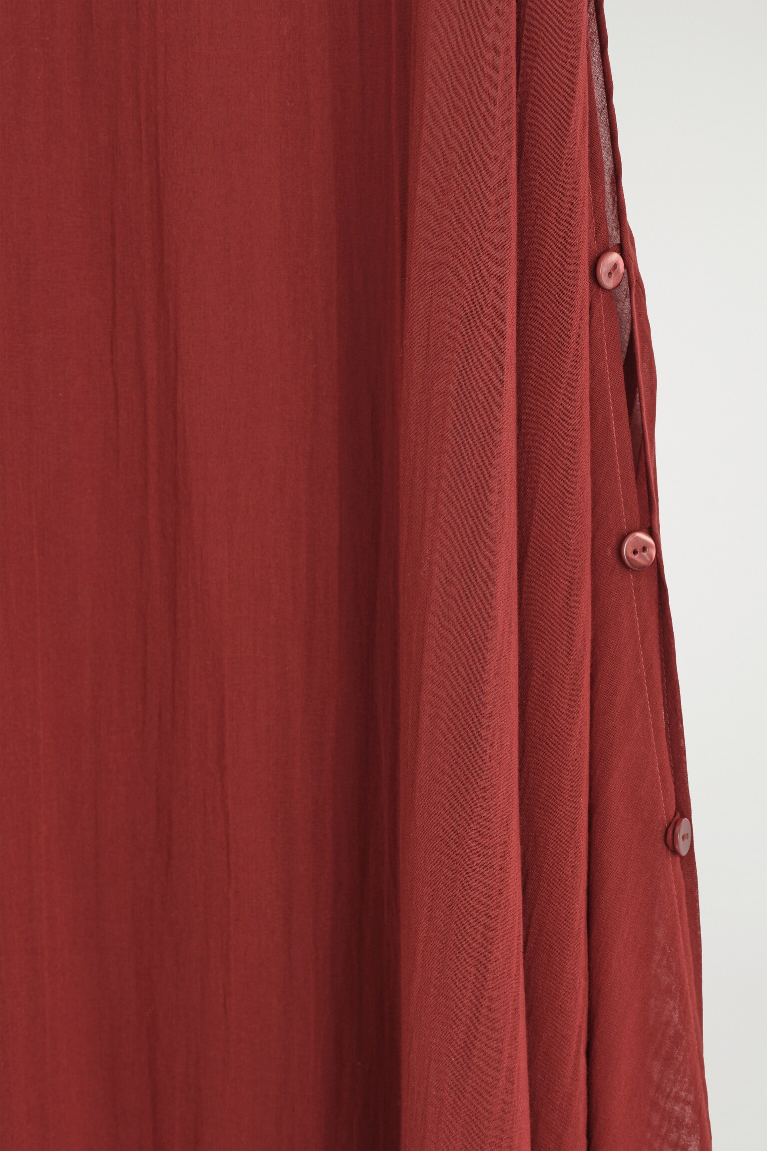 VESTIDO DE PLAYA DE ALGODÓN TRANSPARENTE - TEJA - 3