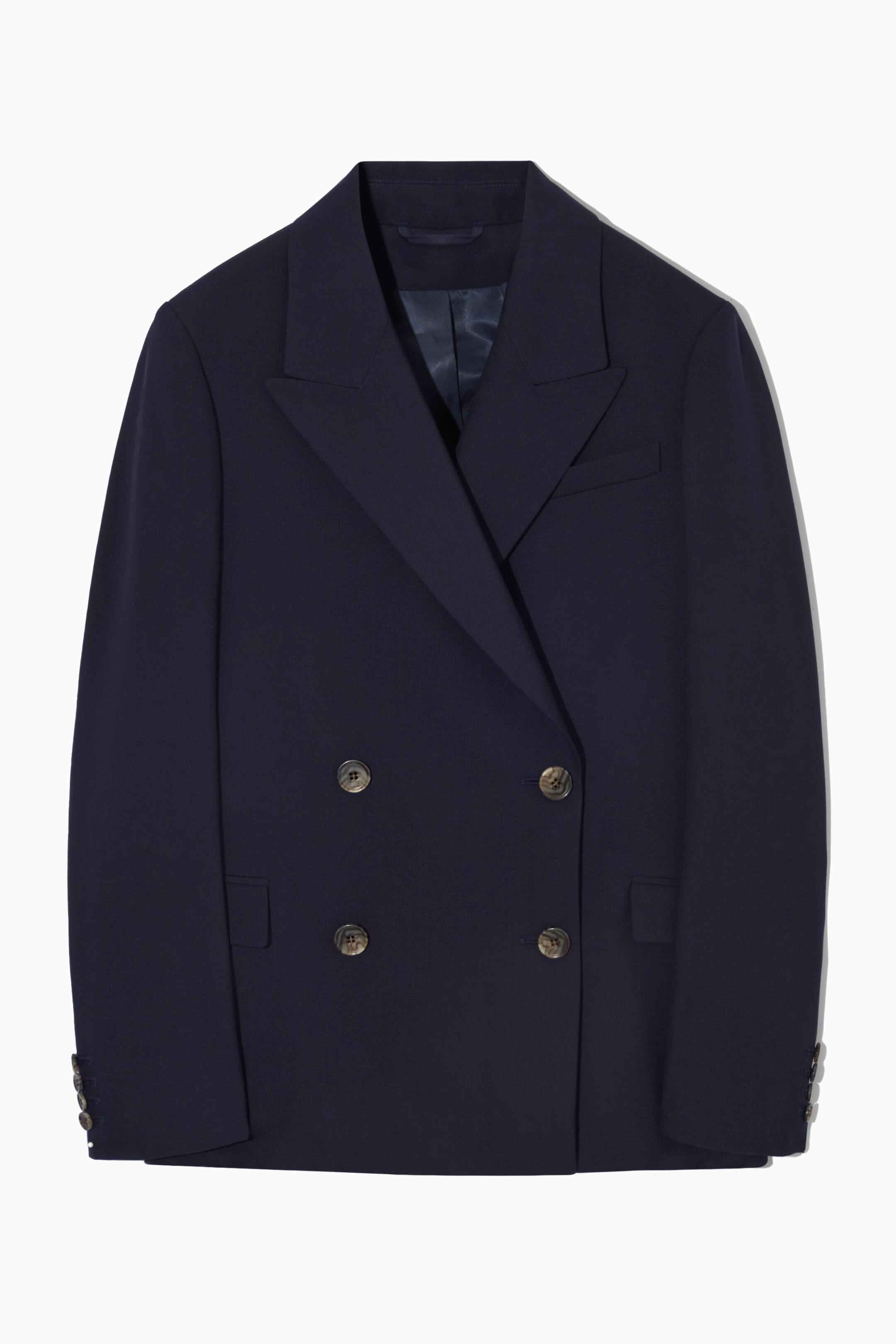 Größeres Bild ansehen: ZWEIREIHIGER WOLLBLAZER MIT NORMALER PASSFORM - Marine - Ladies | H&M DE 1
