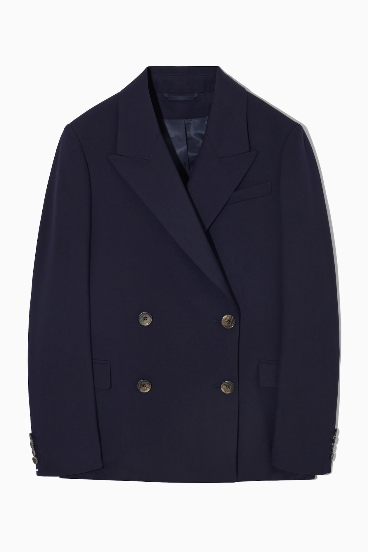 REGULAR DOUBLE-BREASTED WOOL BLAZER