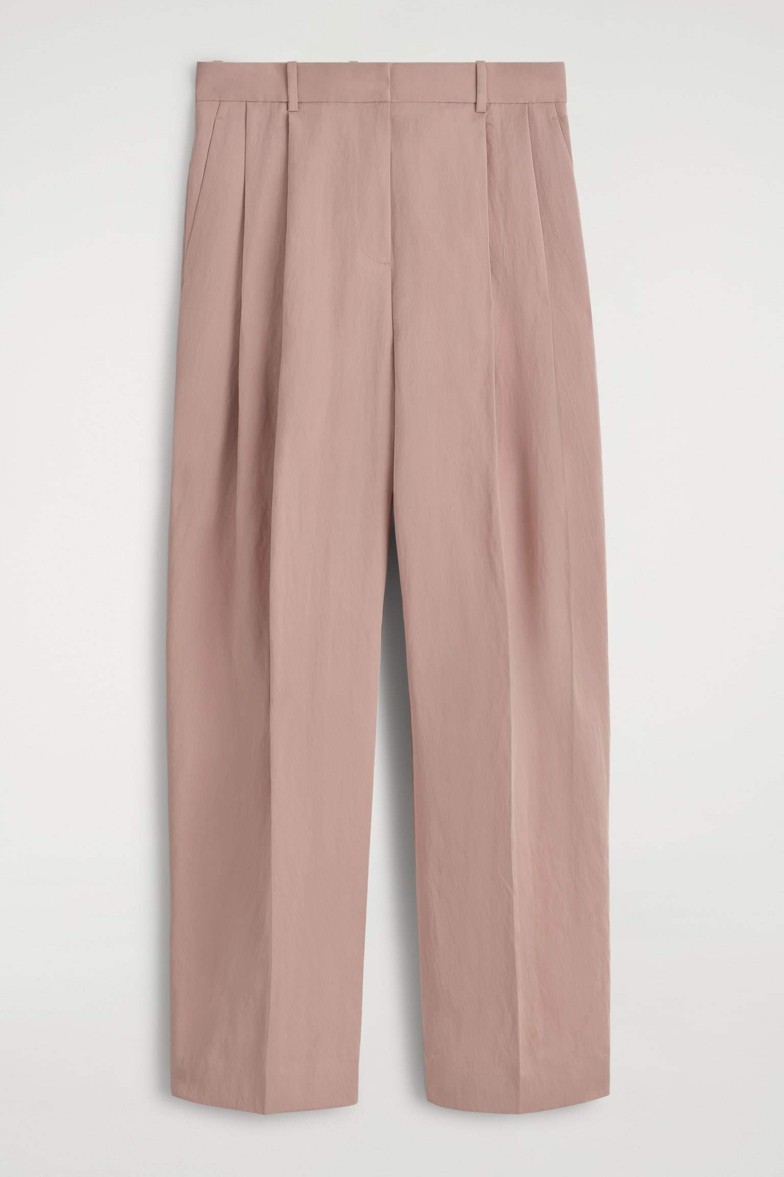 PANTALÓN ANCHO FLUIDO RELAXED-FIT - ROSA CLARO/BURDEOS/NEGRO
