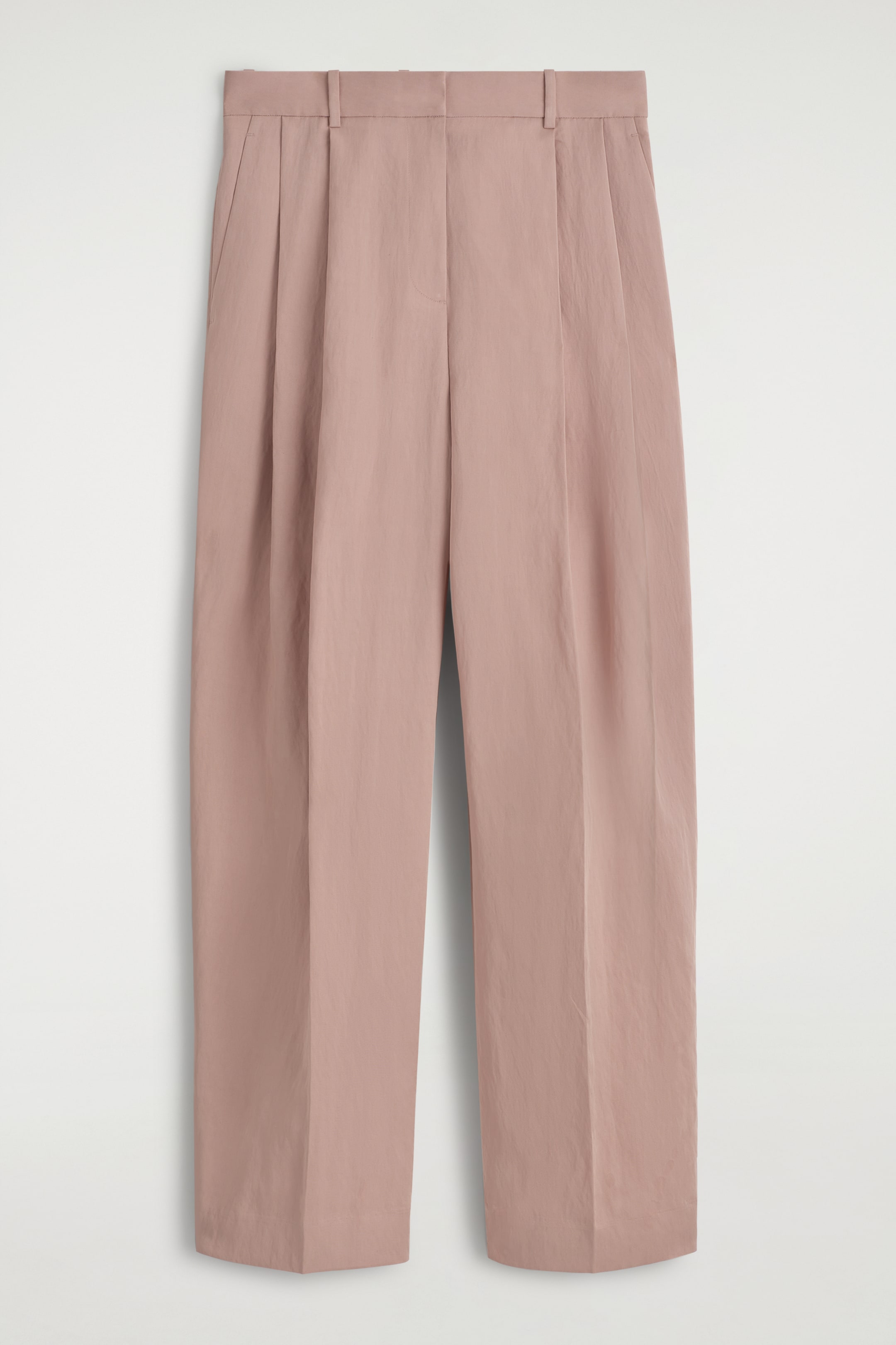 View larger image: RELAXED FLUID WIDE-LEG TROUSERS - LIGHT PINK - Ladies | H&M GB 5