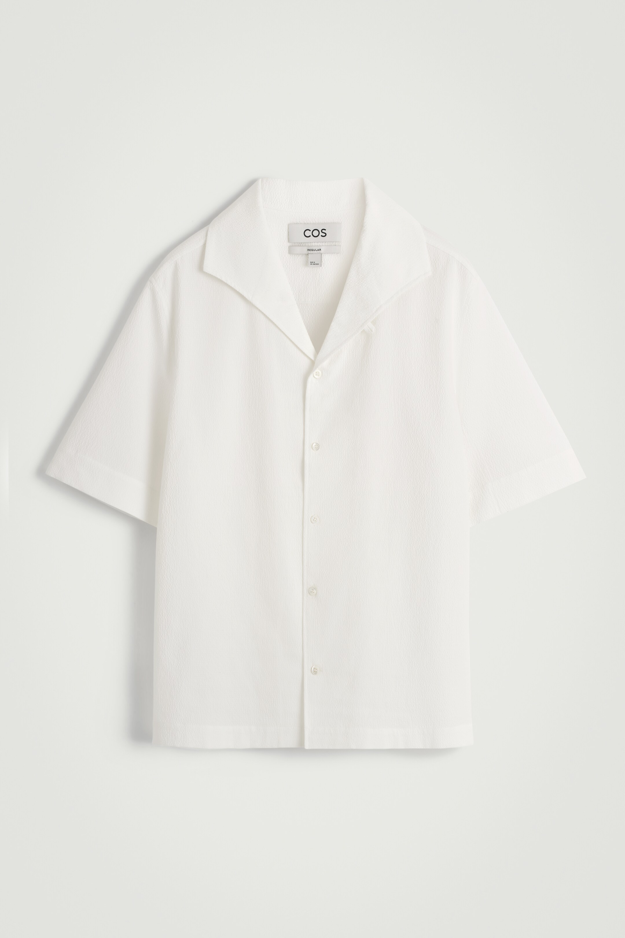 Ingrandisci l'immagine: CAMP-COLLAR SEERSUCKER SHIRT - WHITE - UOMO | H&M CH 6