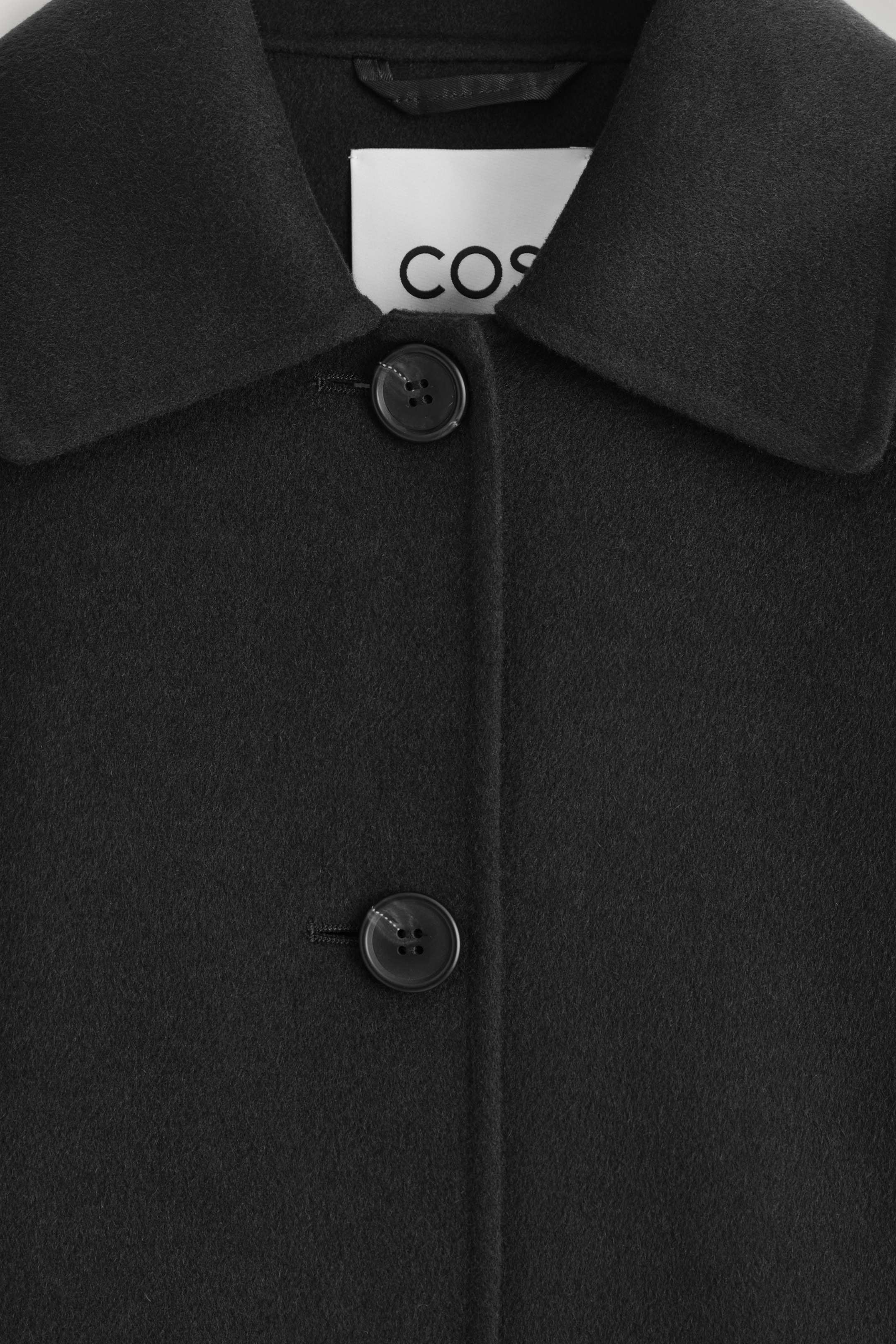 Grösseres Bild ansehen: KURZJACKE AUS DOUBLEFACE-WOLLE - SCHWARZ - DAMEN | H&M CH 8