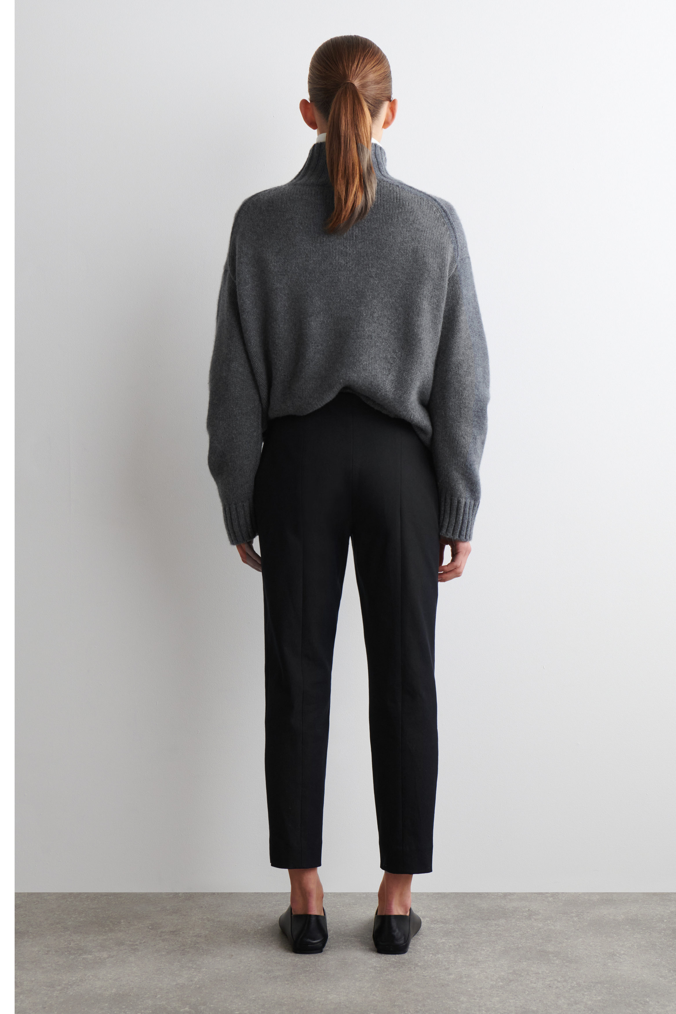 SLIM-LEG CROPPED PANTS - BLACK | COS CA
