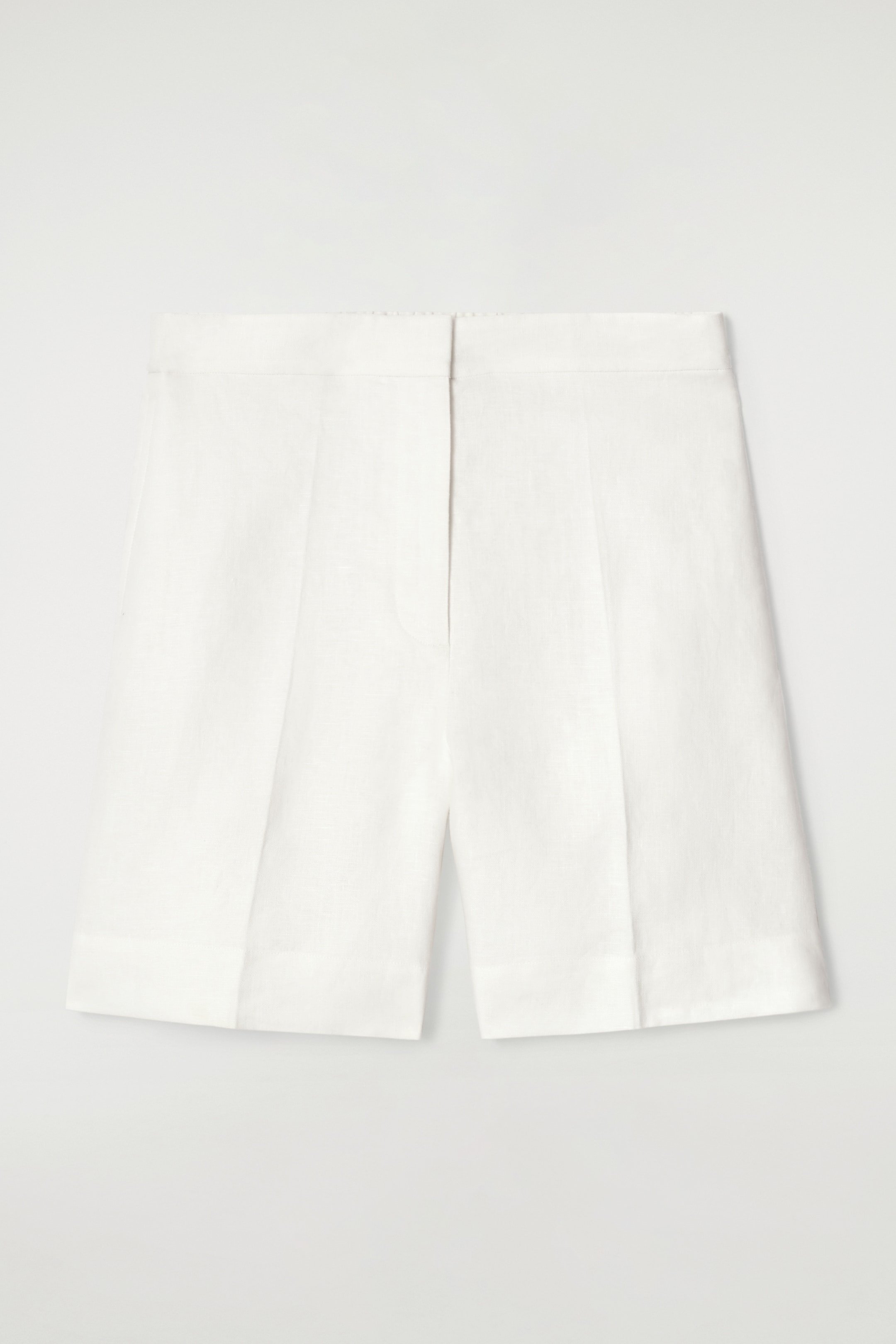 Ingrandisci l'immagine: TAILORED ELASTICATED LINEN SHORTS - WHITE - DONNA | H&M CH 5