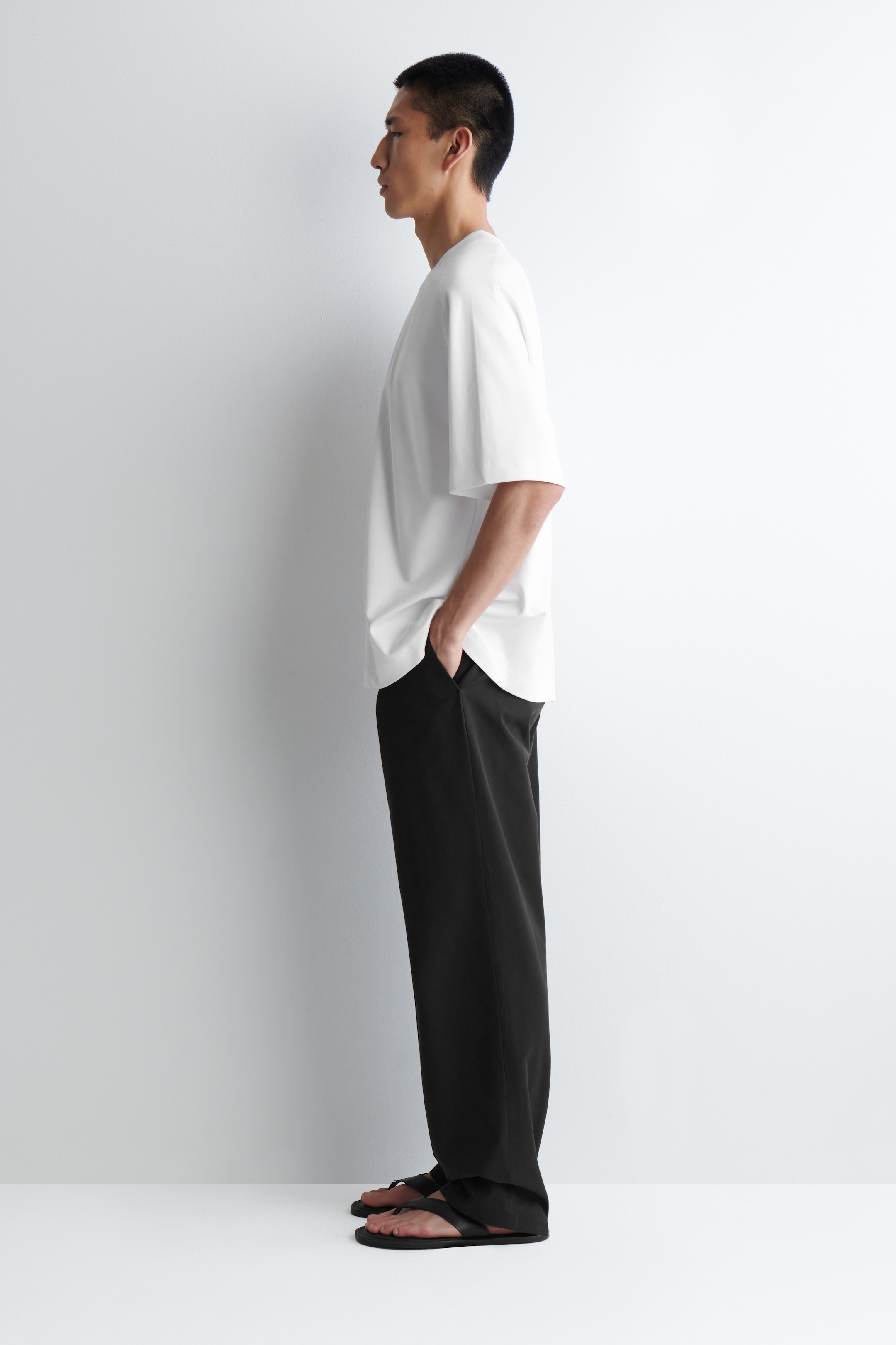 Agrandir l'image: T-SHIRT OVERSIZE EFFET SUPERPOSÉ EN JERSEY - BLANC - HOMME | H&M FR 3
