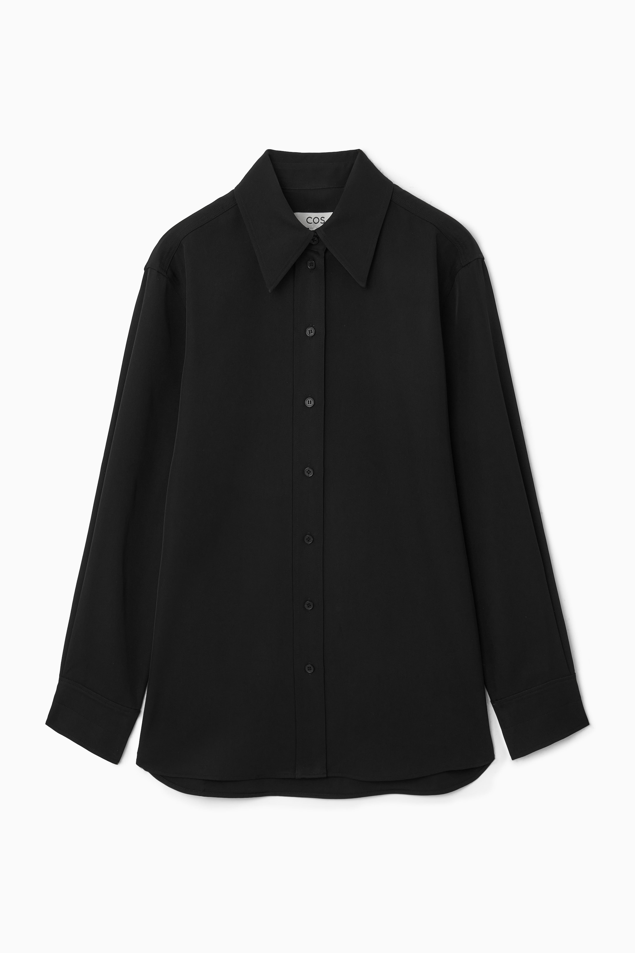 Visa större bild: AVSLAPPNAD BÖLJANDE SKJORTA - SVART - DAM | H&M SE 1