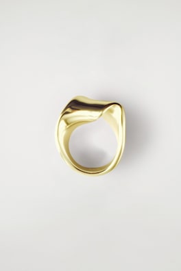 TWISTED RIBBON RING — GOLD 3