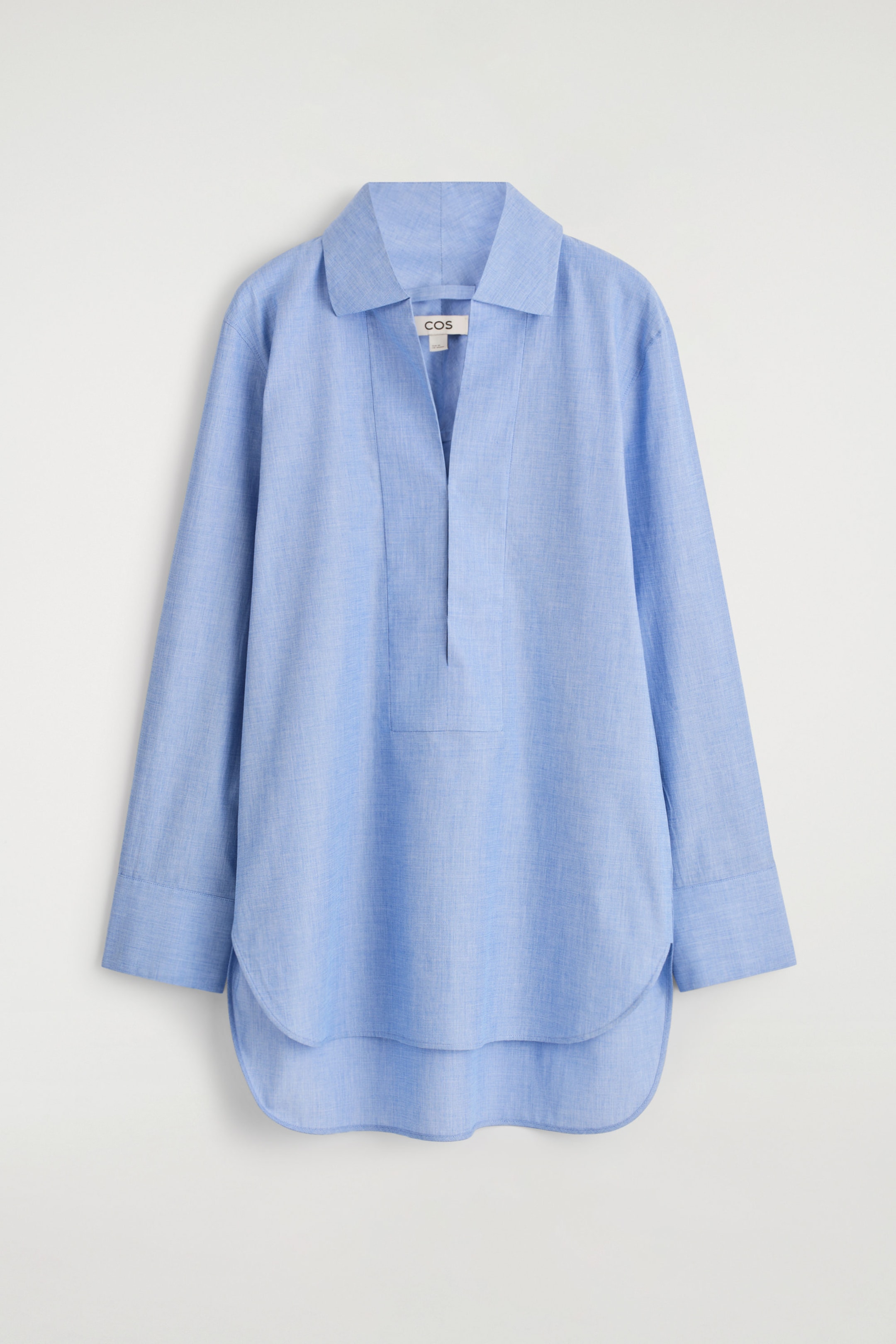LONGLINE COTTON SHIRT