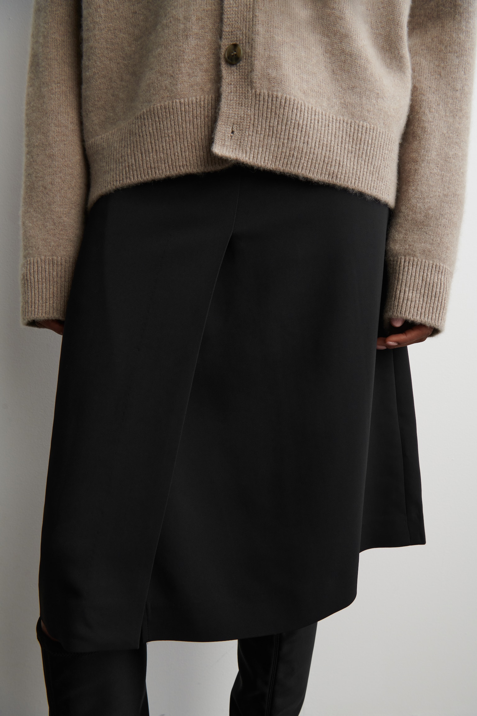 JUPE CRAYON MIDI - NOIR - 3