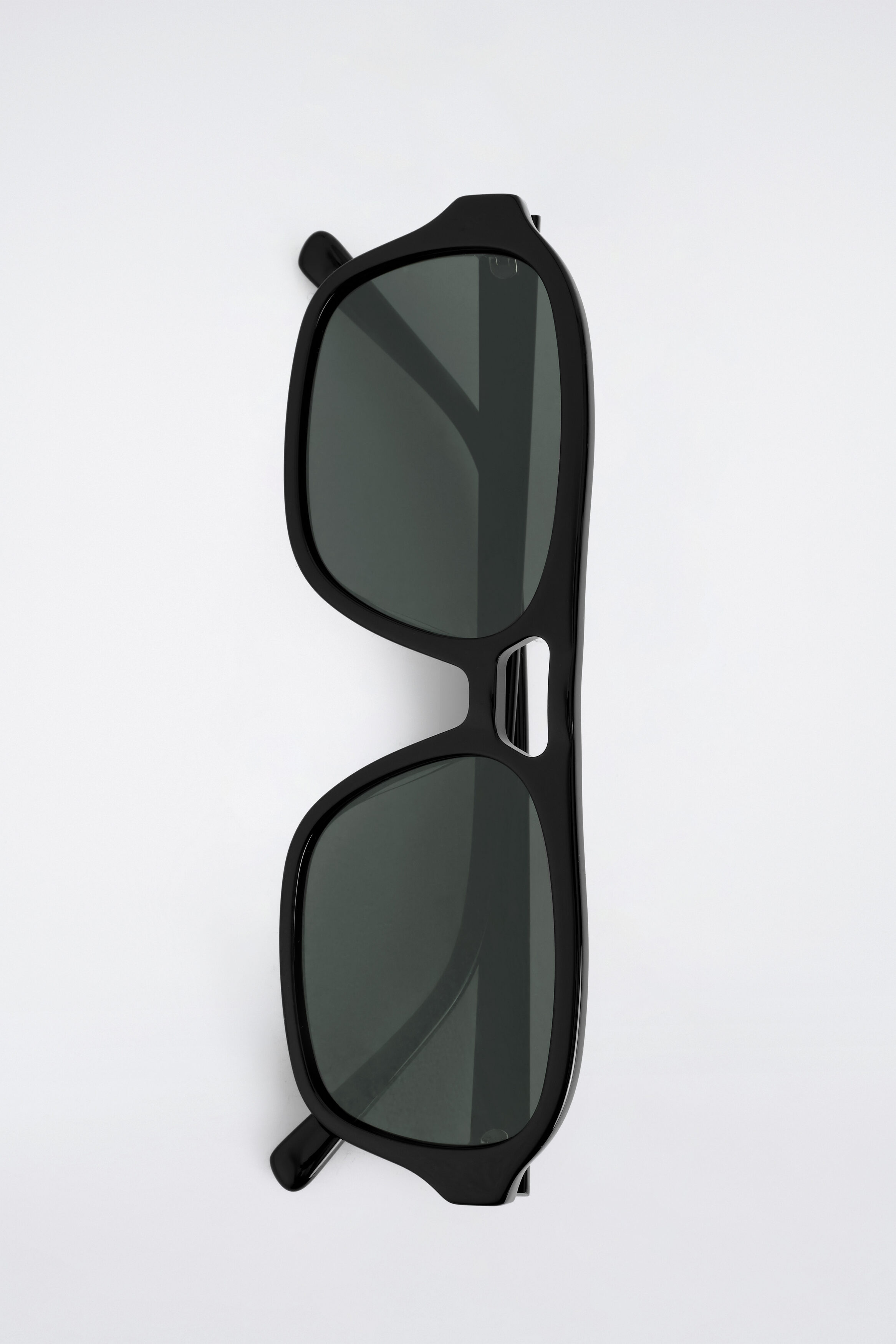 RECTANGULAR AVIATOR SUNGLASSES - BLACK / GREY | COS CA