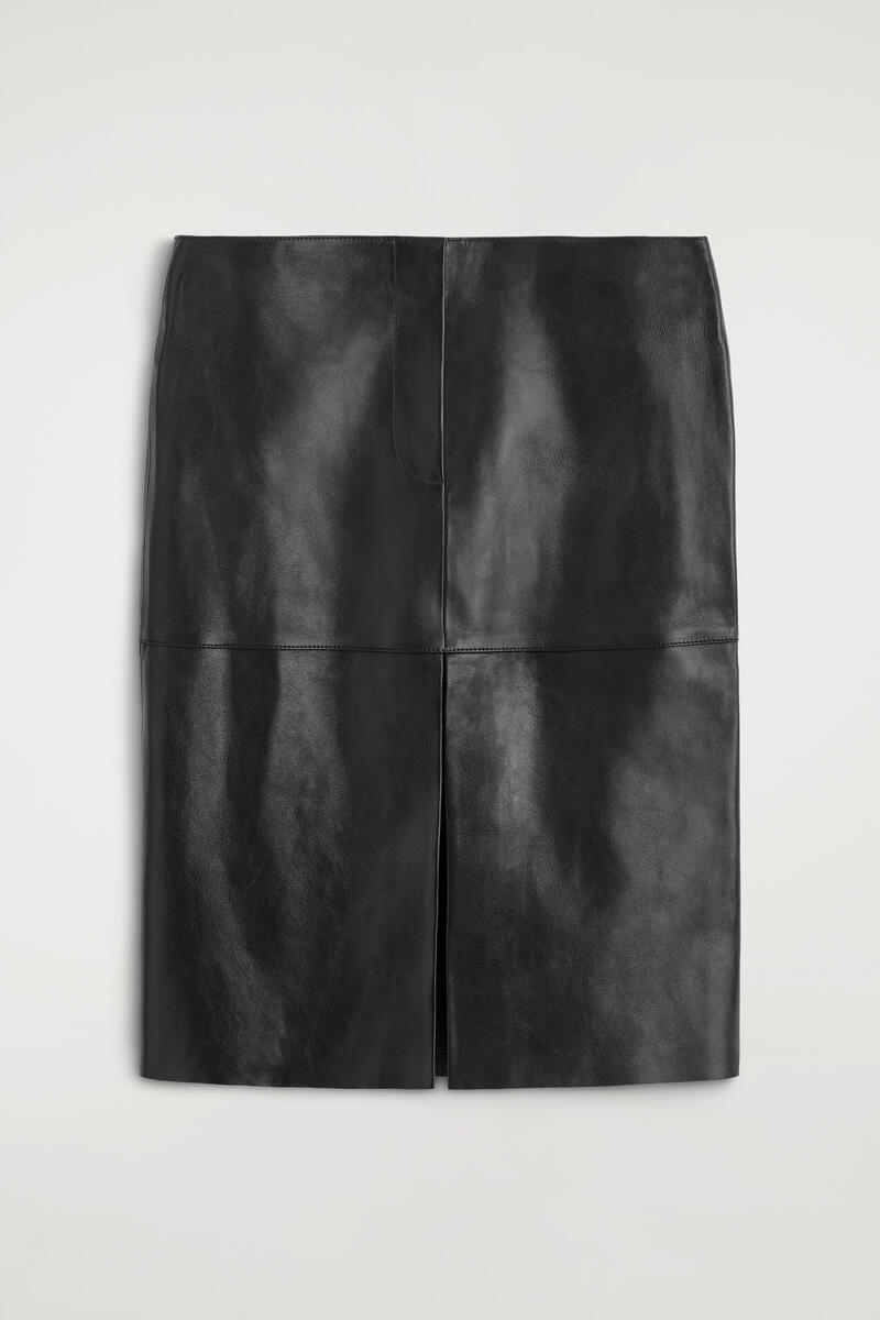 Leather Midi Skirt