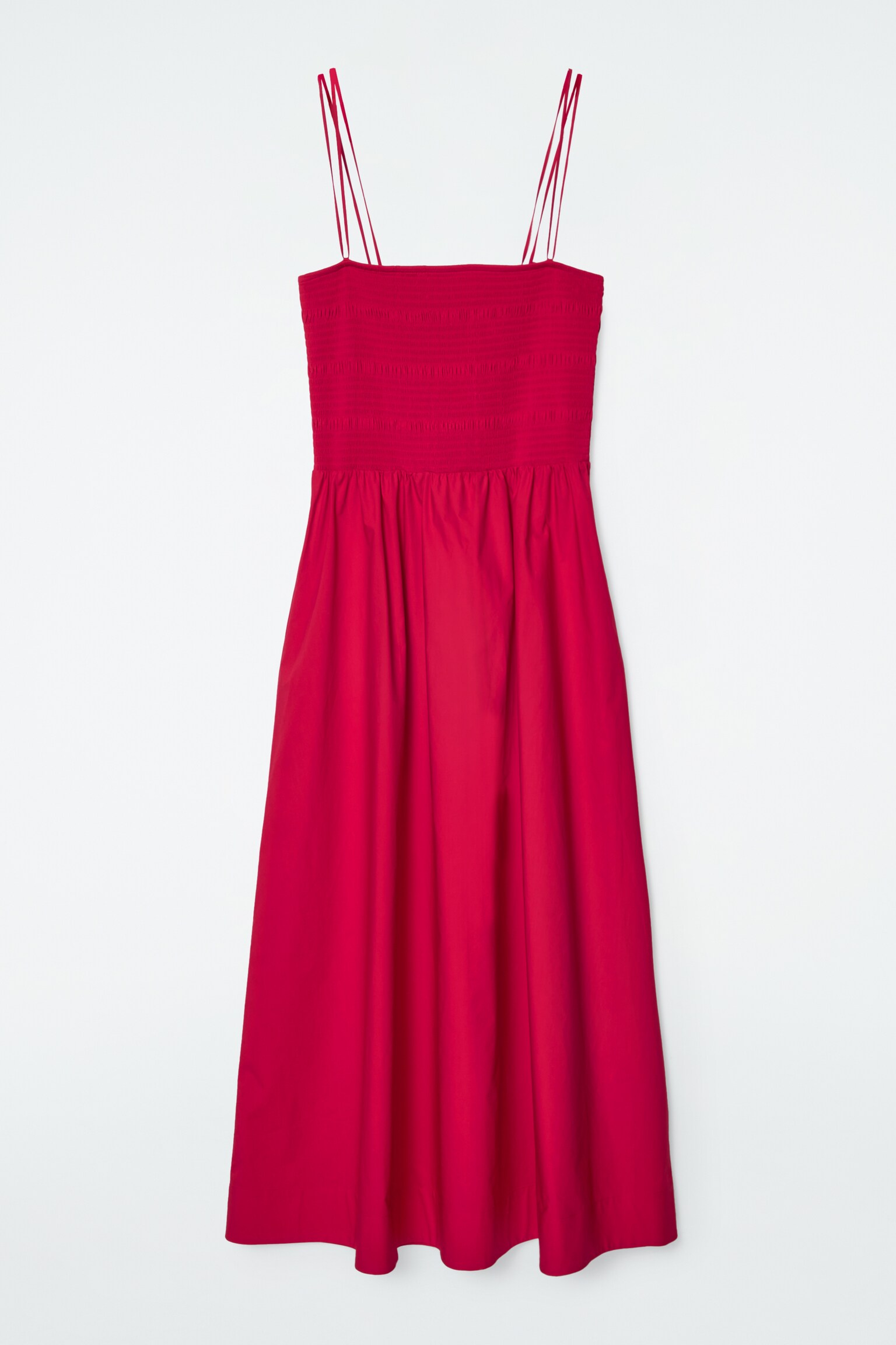 MIDIKLEID MIT RAFFUNGEN - Rot/WEISS/SCHWARZ - 1