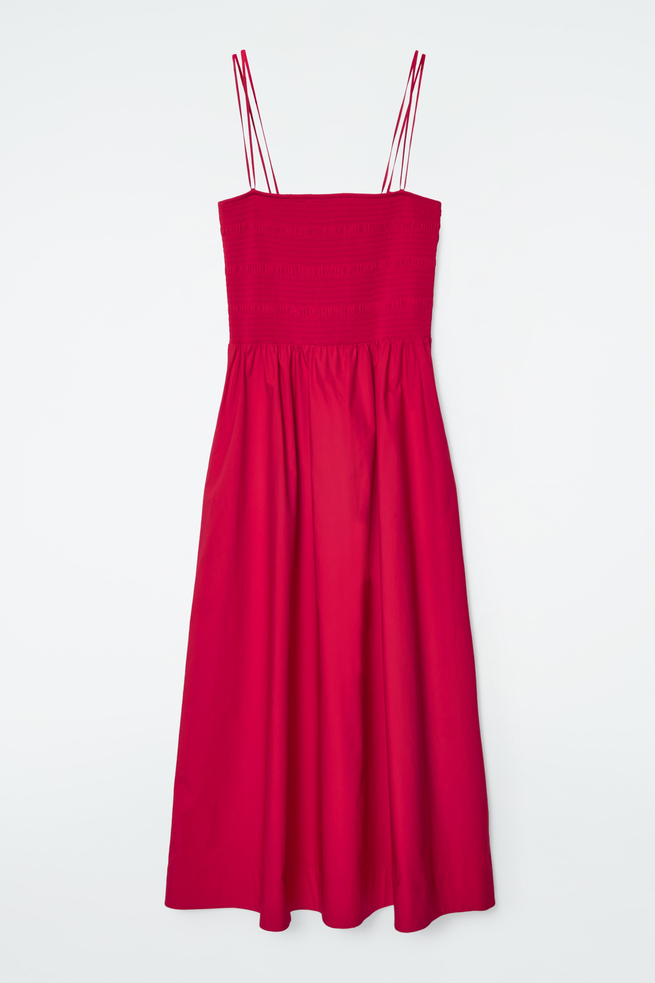 Ingrandisci l'immagine: SHIRRED MIDI DRESS - RED - DONNA | H&M CH 1