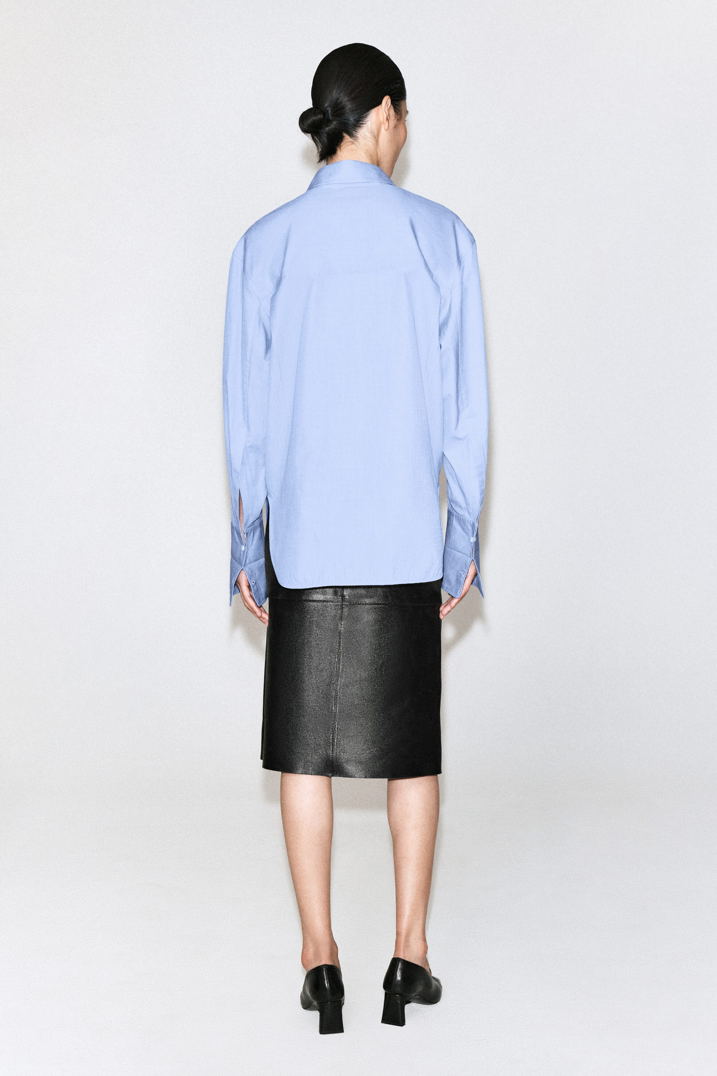 FOLDED-CUFF COTTON SHIRT - thumbnail 9