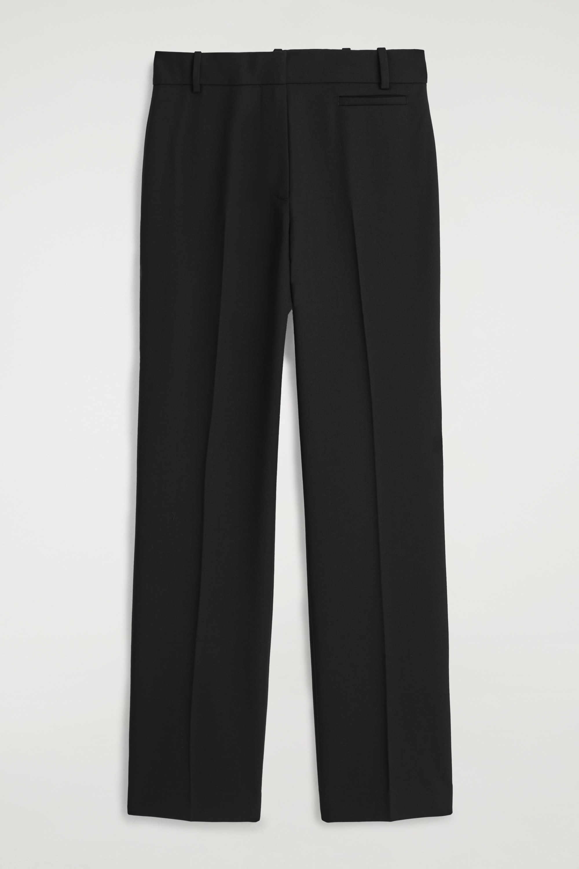 PANTALONI TAILORAȚI DIN LÂNĂ CU PICIOR SLIM - BLACK