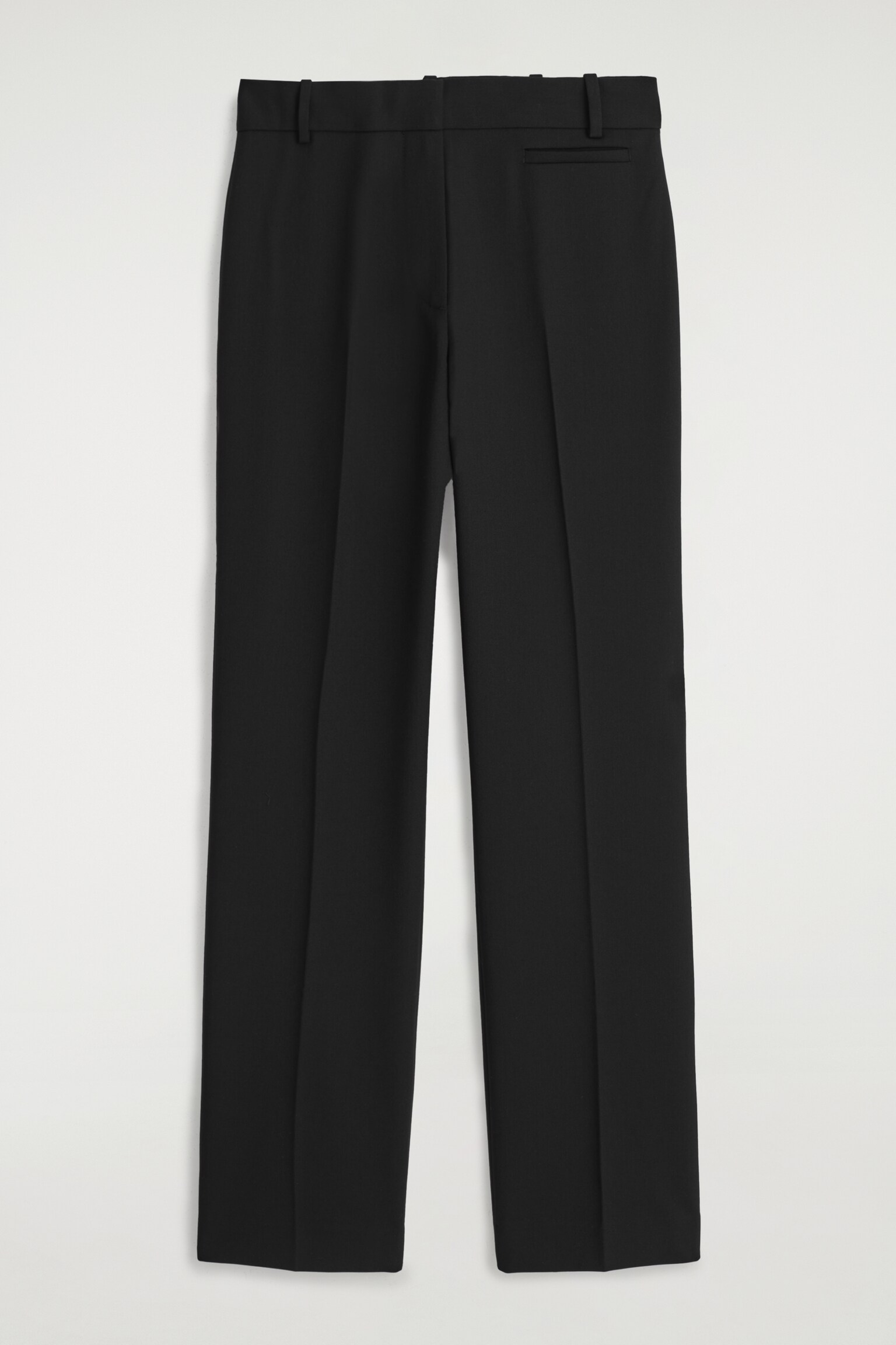 PANTALONES SASTRE DE LANA PERNERAS AJUSTADAS - NEGRO - 2