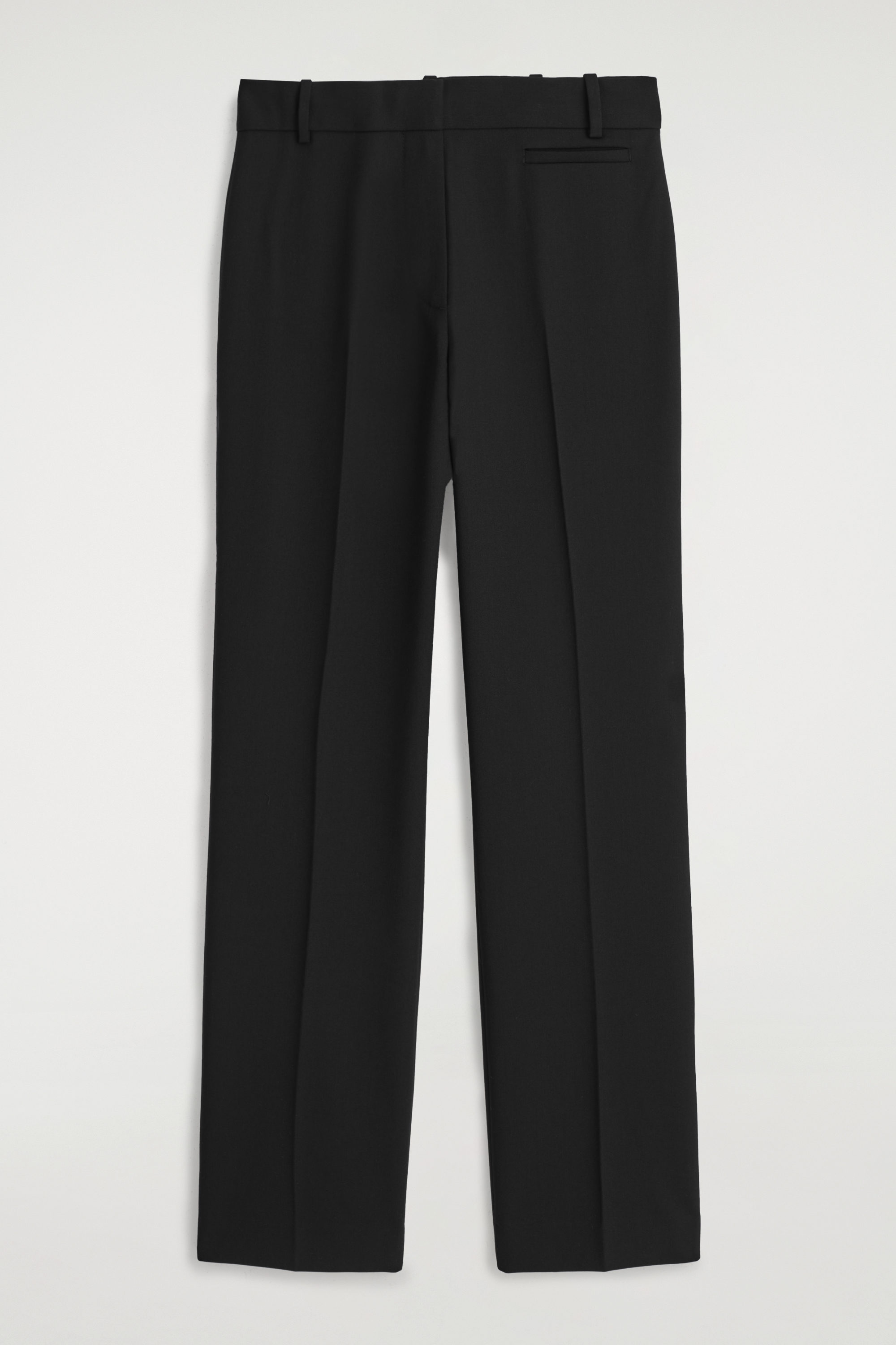 PLEATED BARREL-LEG CHINOS - BLACK | COS