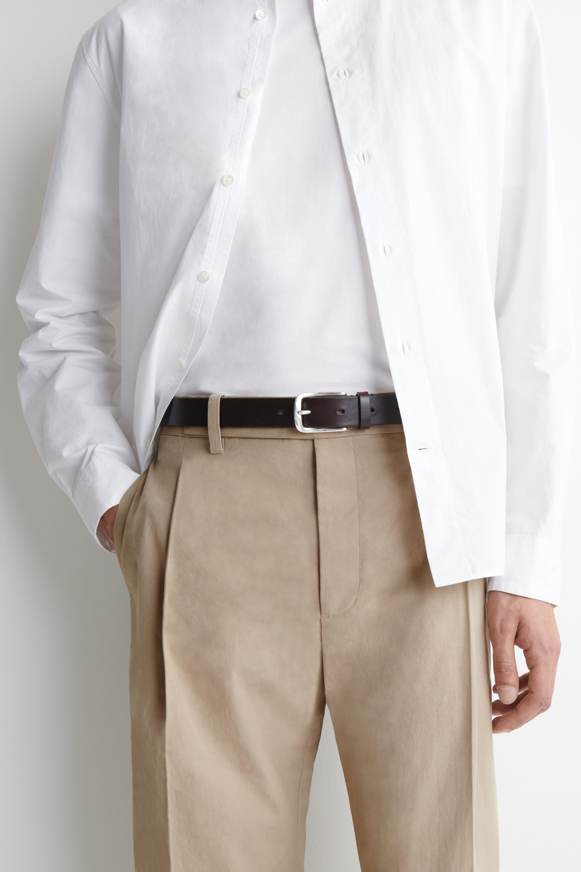 COTTON REGULAR-FIT STRAIGHT-LEG PANTS - thumbnail 2