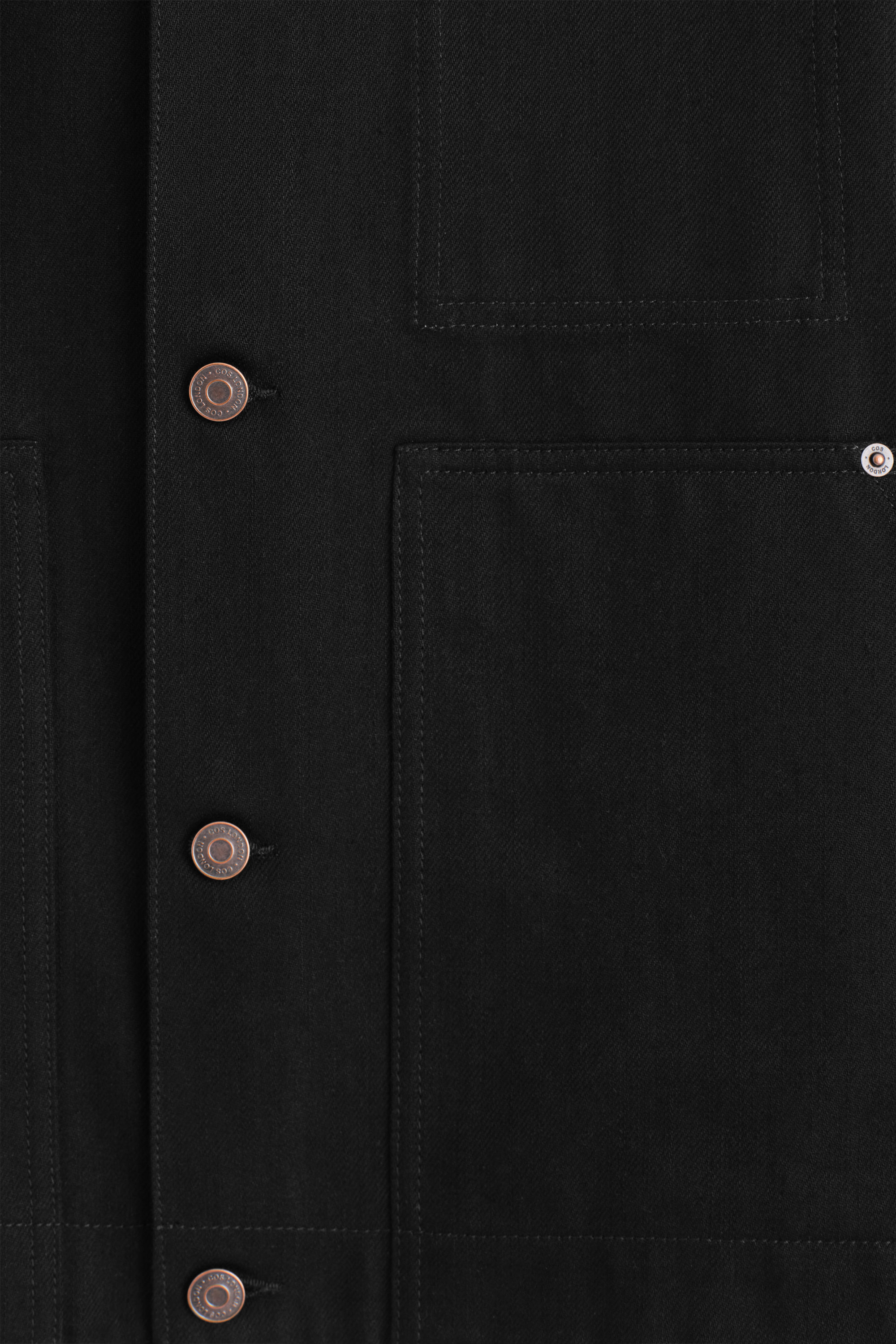 RELAXED DENIM JACKET - BLACK SELVEDGE | COS US
