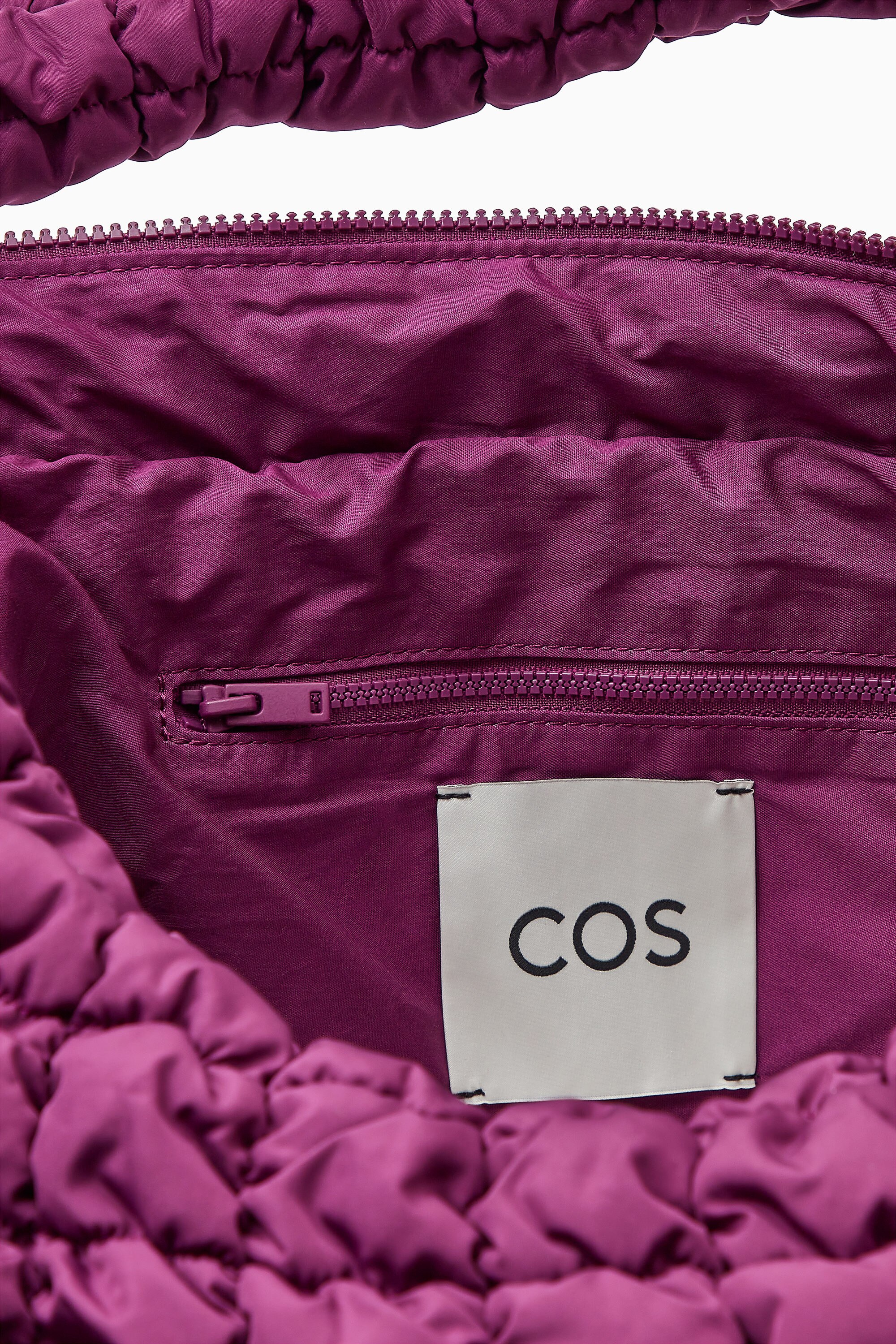 OVERSIZED QUILTED CROSSBODY BAG - PURPLE | COS