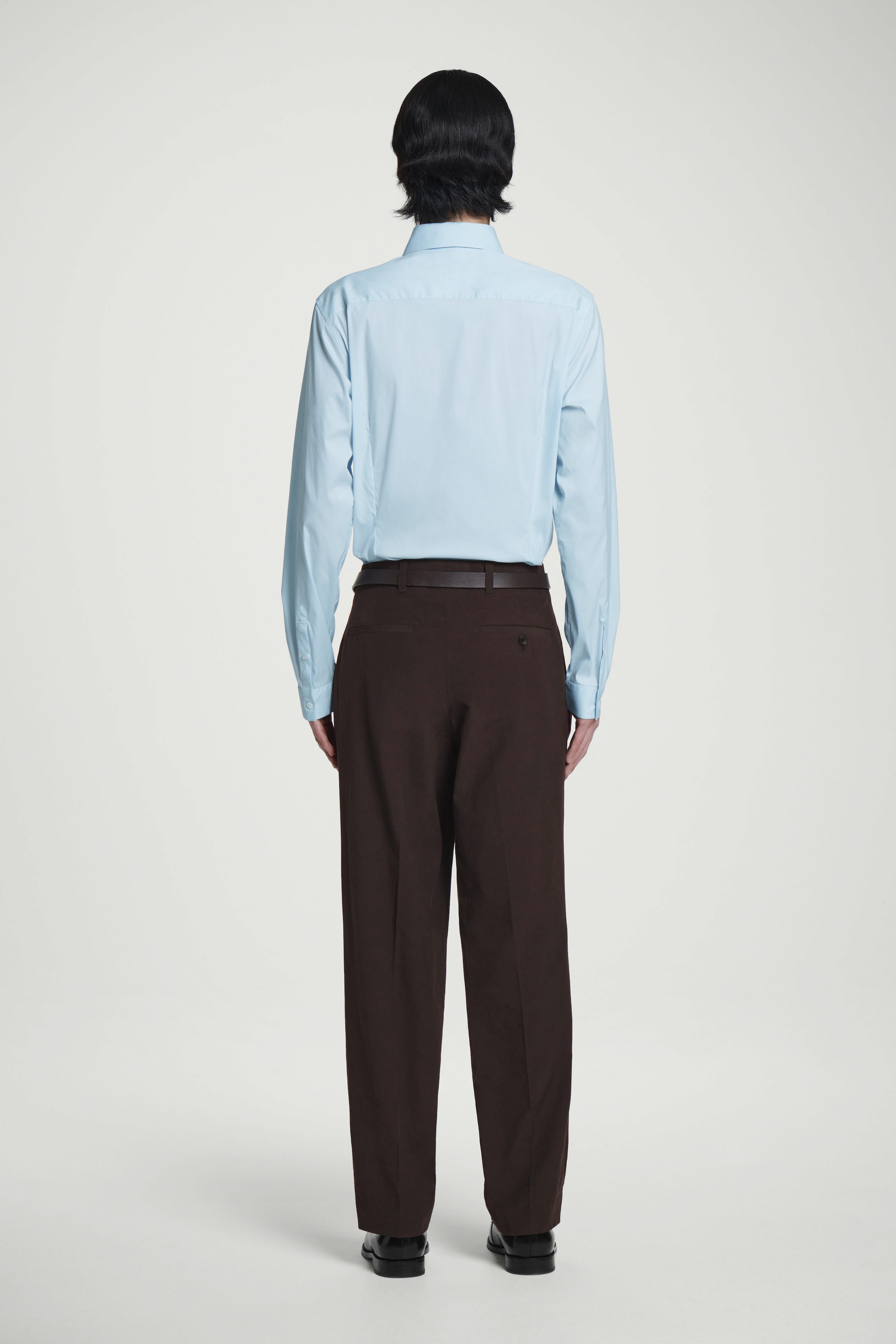 CAMICIA SARTORIALE IN POPELINE DAL TAGLIO SLIM
