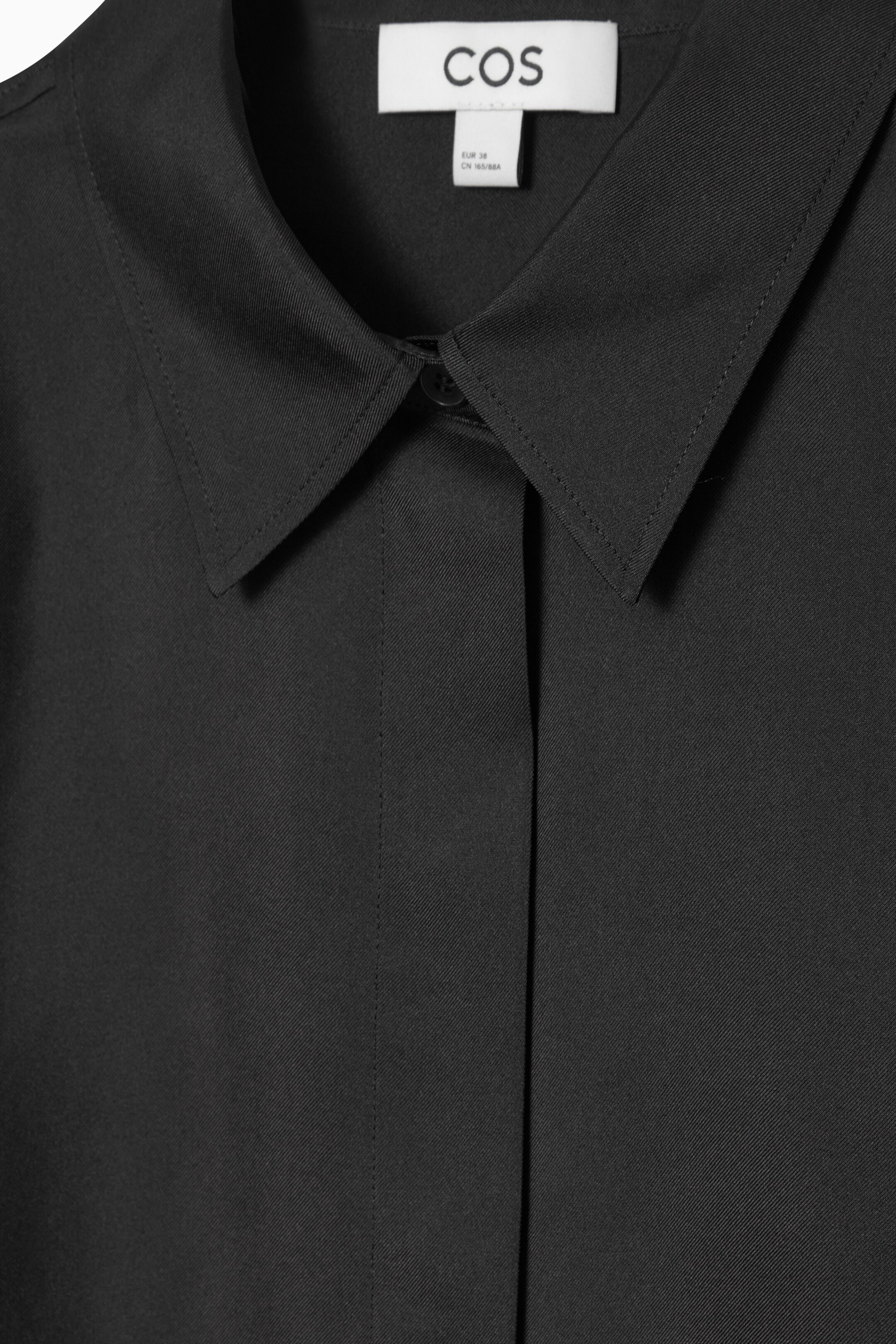 Agrandir l'image: CHEMISE OVERSIZE EN PURE SOIE - NOIR - FEMME | H&M CH 2