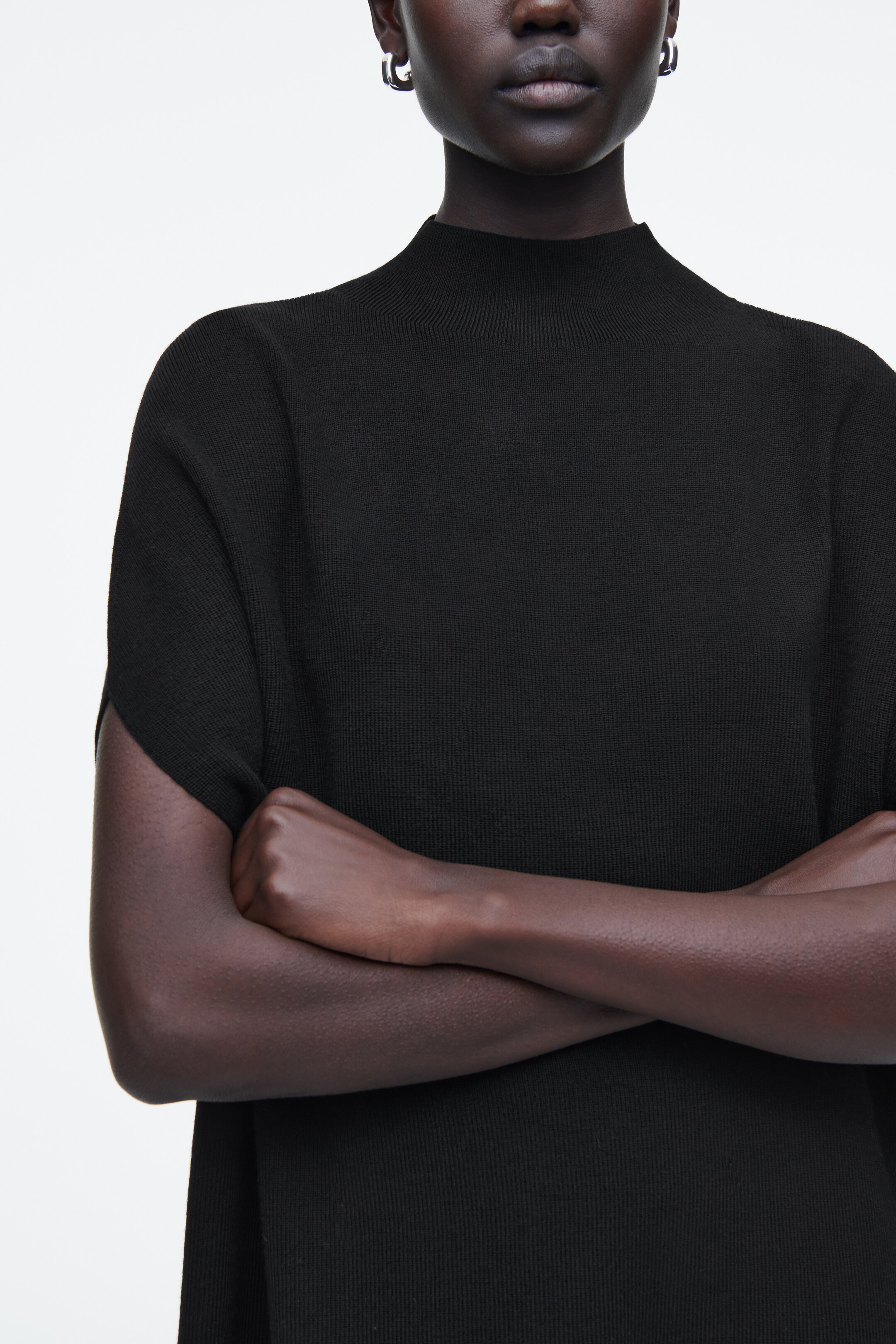 Zobrazit větší obrázek: COCOONING WOOL DRESS - ČERNÁ - ŽENY | H&M CZ 3