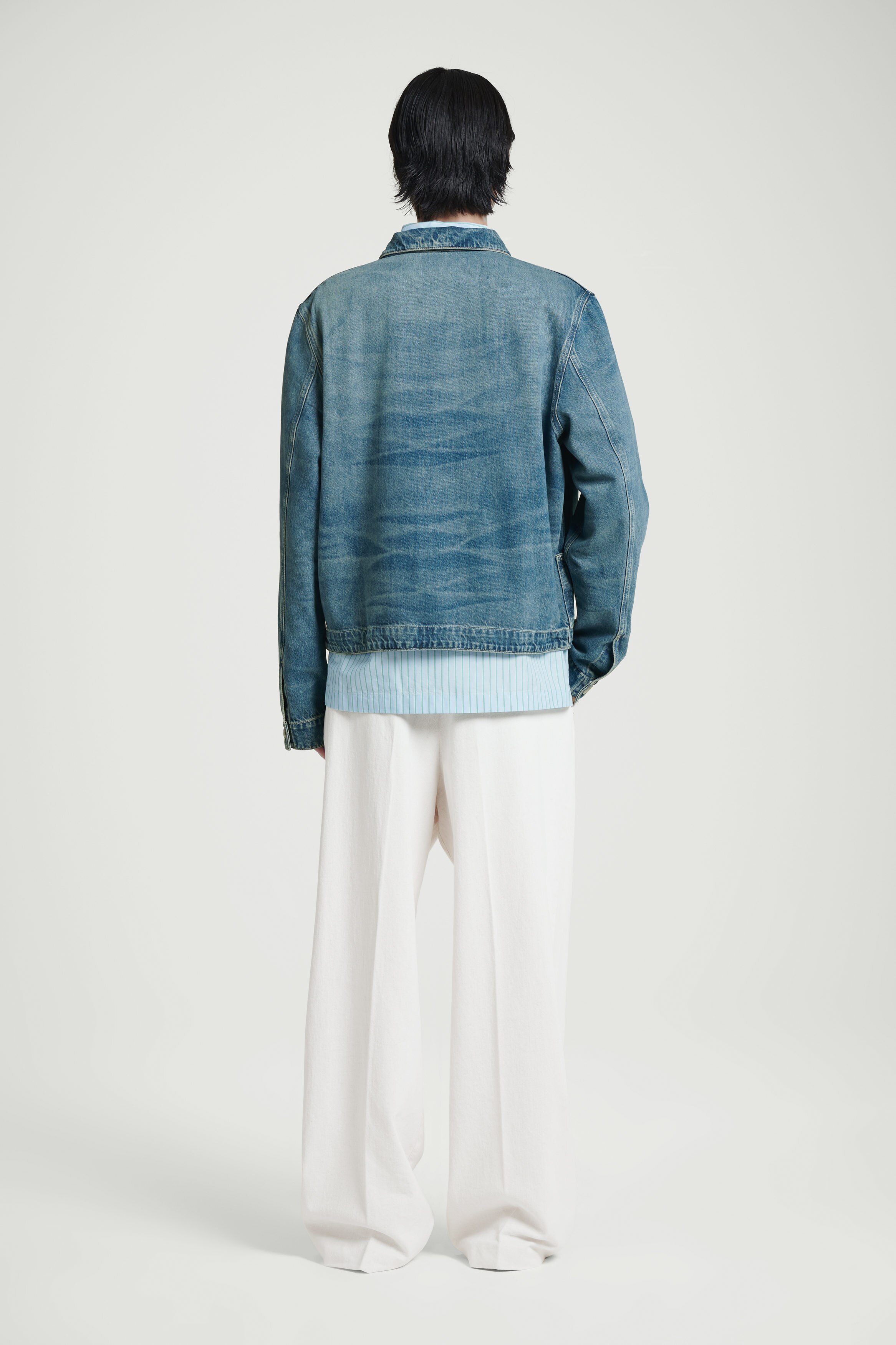 RELAXED DENIM JACKET - WASHED BLUE | COS
