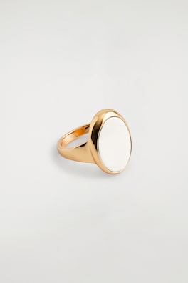 TWO-TONE SIGNET RING — GOLD / SILVER 4