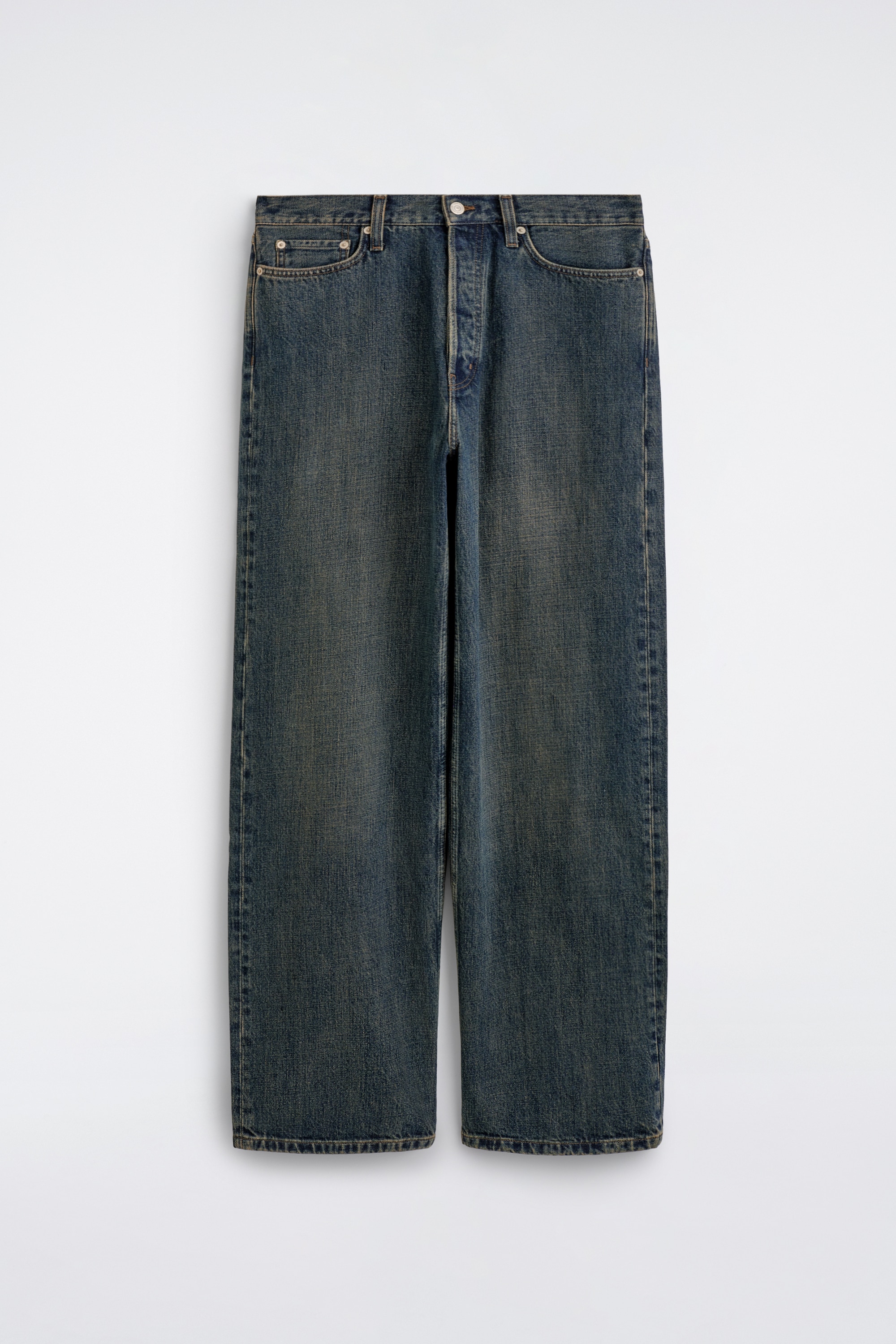 SIGNATURE JEANS MIT GERADEM BEIN - PETROLBLAU/VINTAGE-BLAU/HELLBLAU/BEIGE/SCHWARZE WASCHUNG