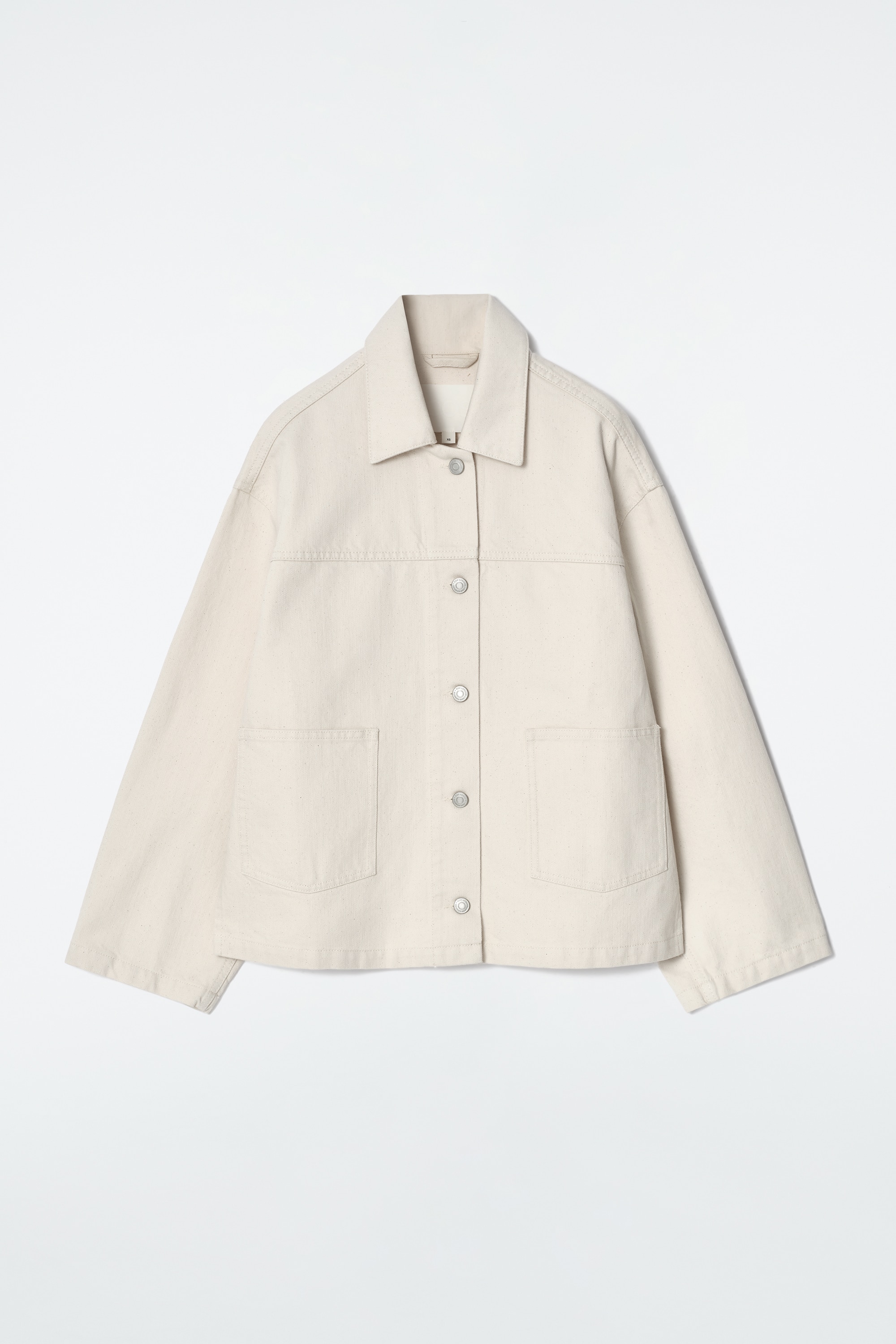 CHAQUETA DENIM BOXY - CRUDO