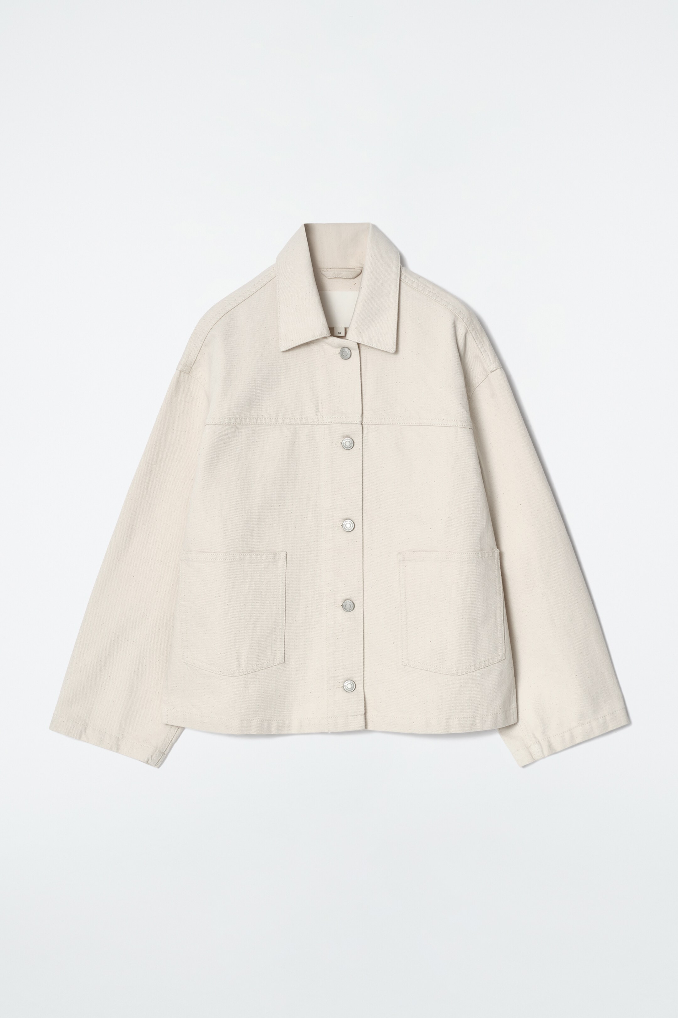 Ingrandisci l'immagine: BOXY DENIM JACKET - ECRU - DONNA | H&M CH 7