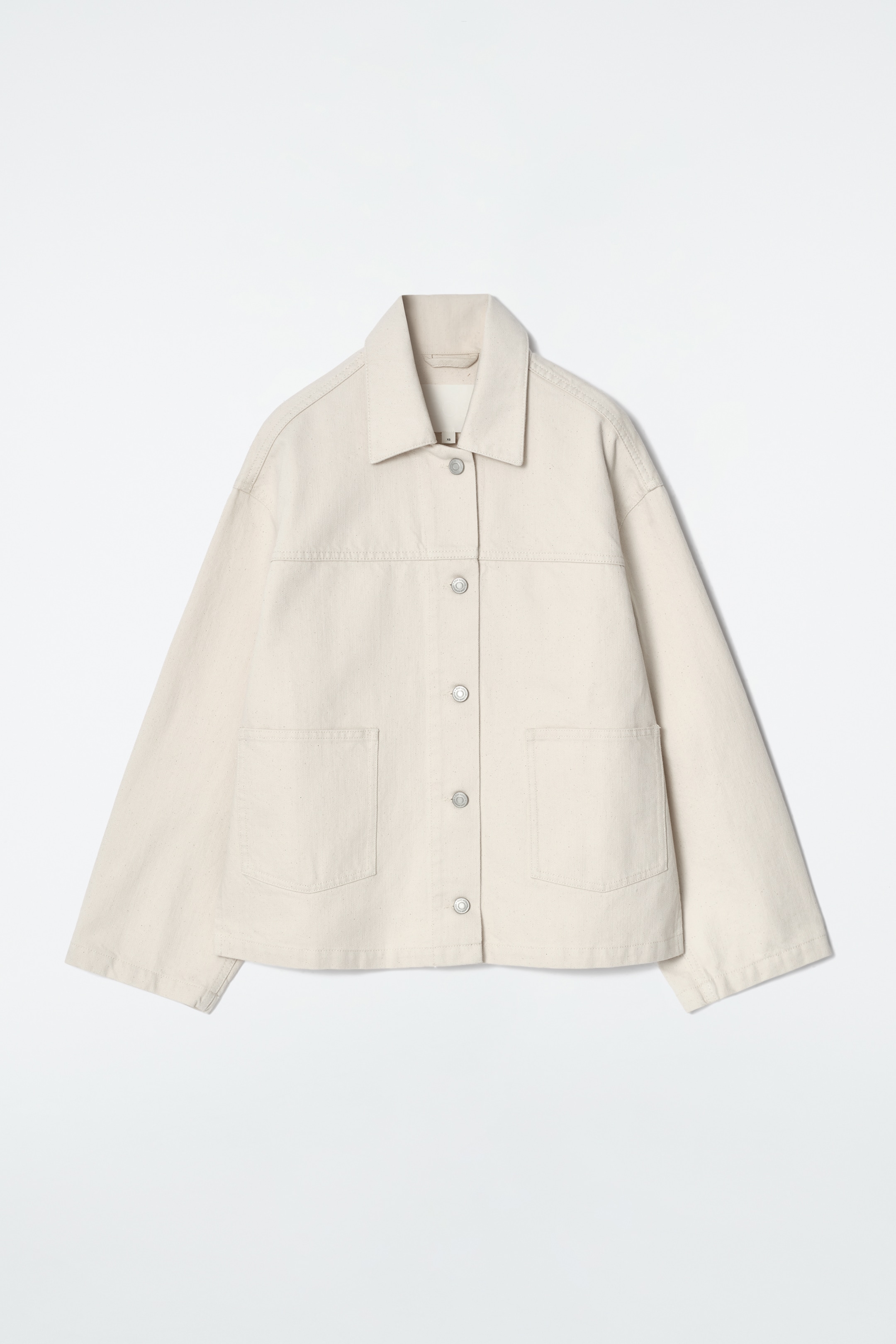Größeres Bild ansehen: KASTENFÖRMIGE JEANSJACKE - ECRU - Ladies | H&M DE 7