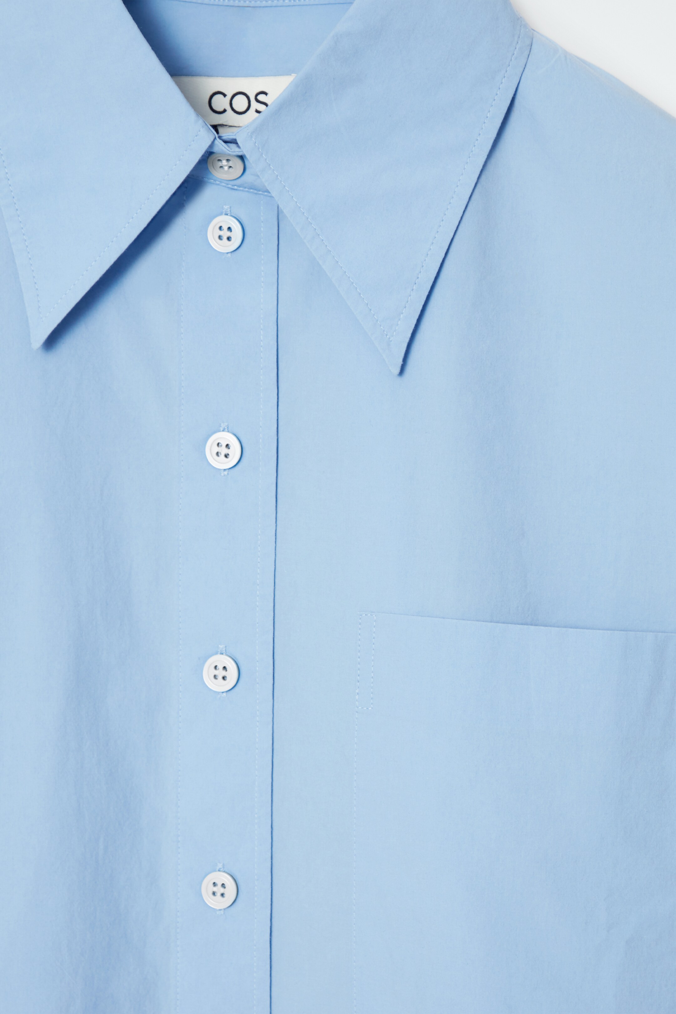 Agrandir l'image: CHEMISE AJUSTÉE OVERSIZE - BLEU CIEL - FEMME | H&M BE 6