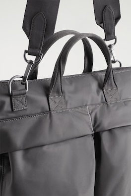 TRANSIT MESSENGER BAG - NYLON — GREY 2