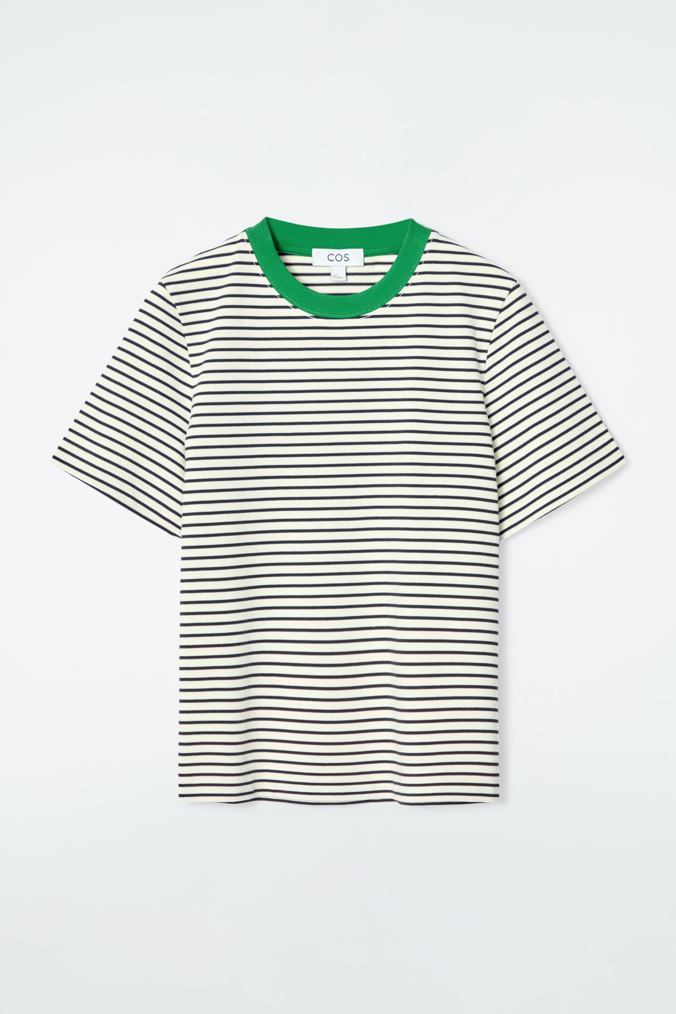 Ingrandisci l'immagine: CLEAN CUT REGULAR T-SHIRT - BLACK / GREEN / STRIPED - DONNA | H&M CH 5