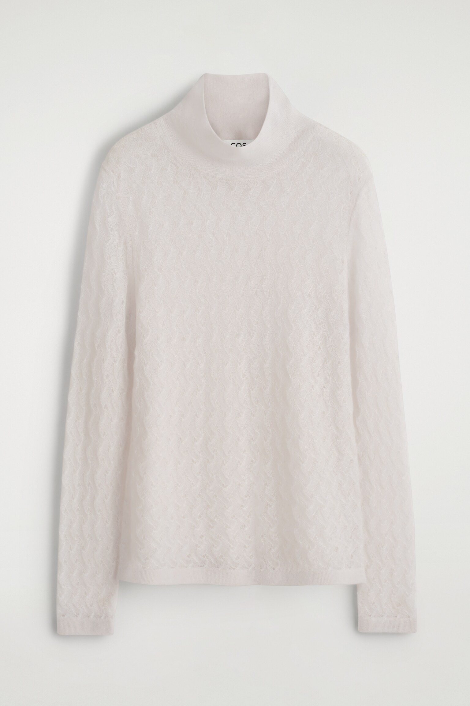 PULL EN MAILLE DE MOHAIR POINTELLE - IVOIRE/VERT FONCÉ - 2