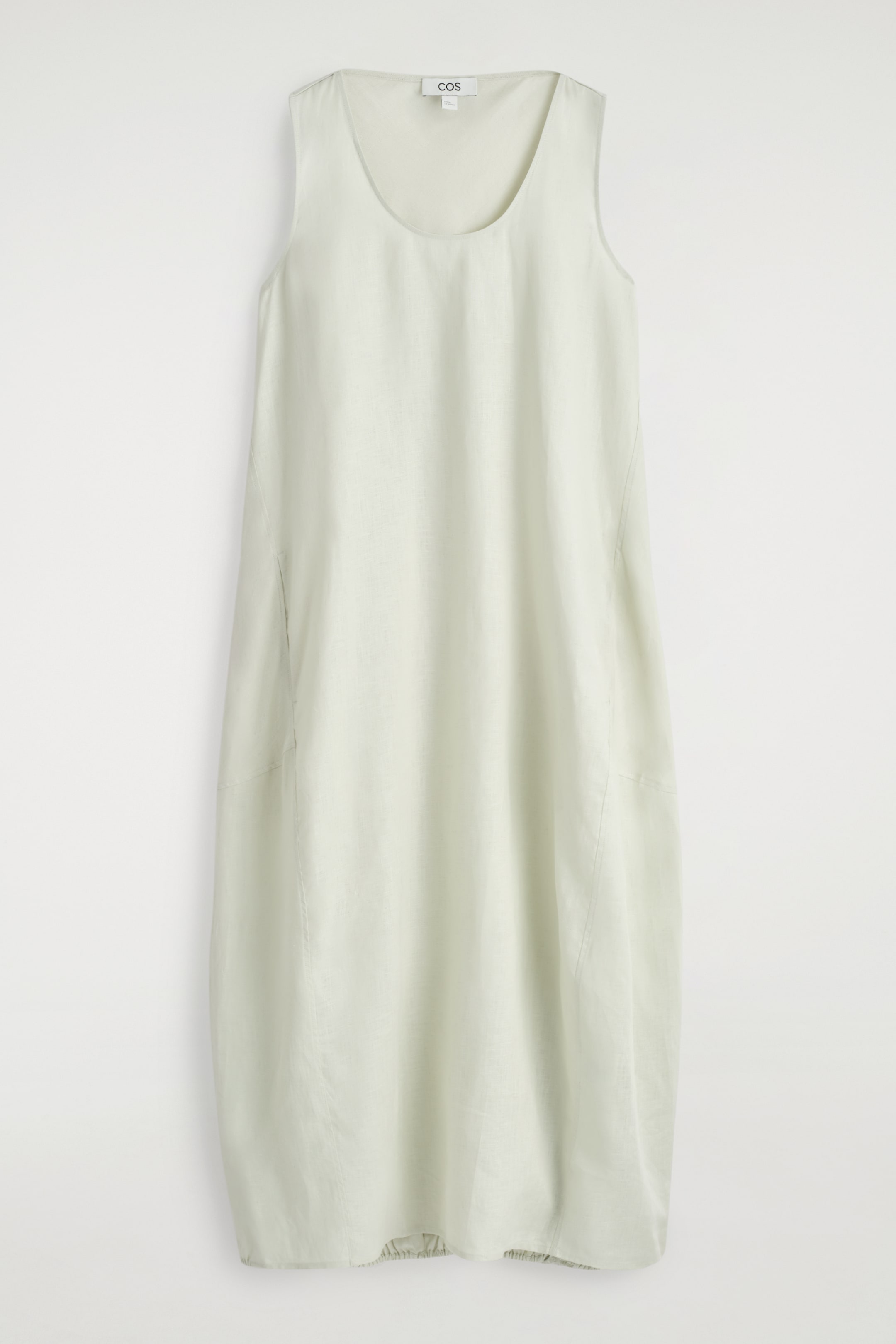 Grotere afbeelding bekijken: Maxi-jurk van linnen met elastische zoom - LICHTGROEN - DAMES | H&M BE 5