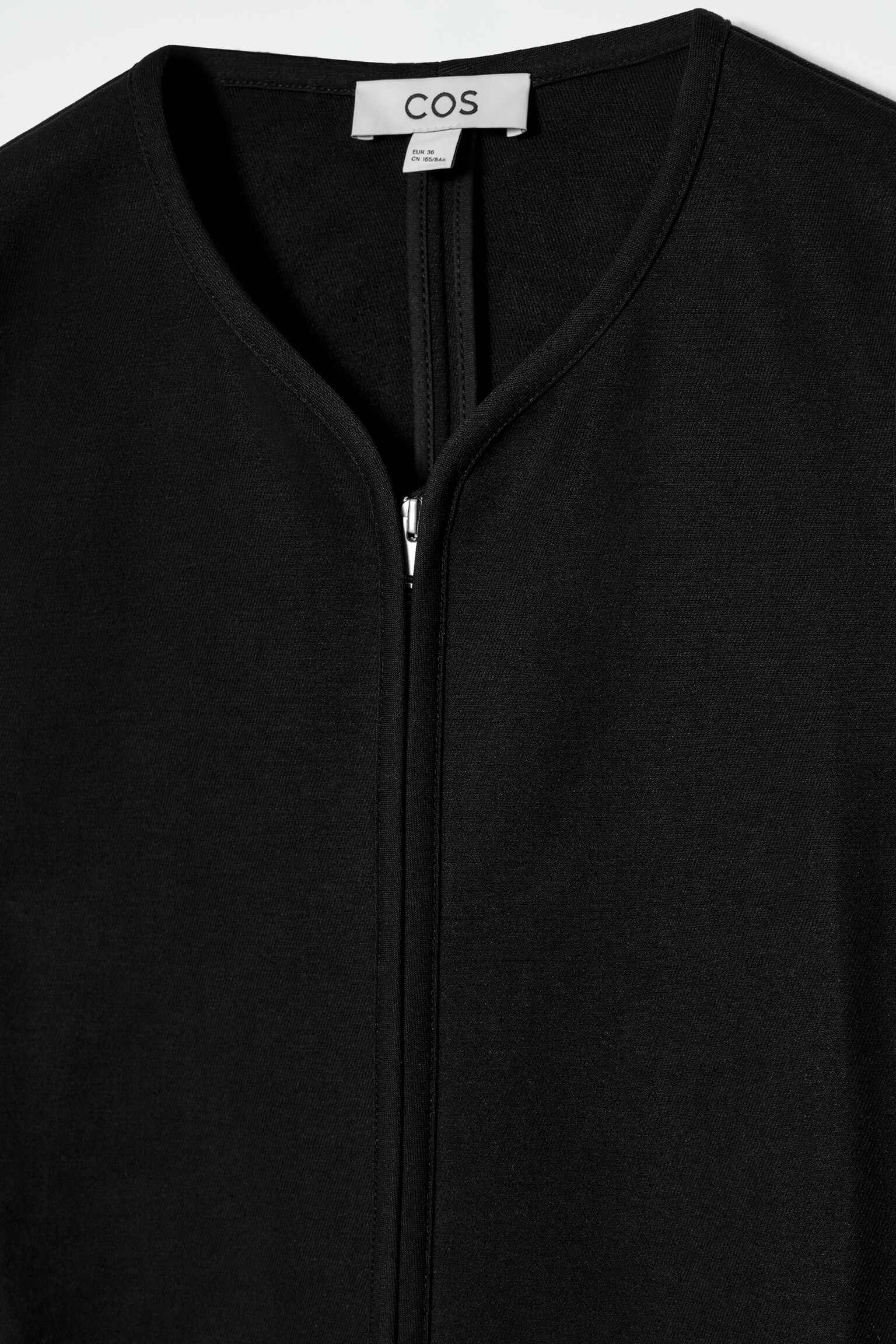 VESTIDO CORTO DE NEOPRENO - NEGRO - 6