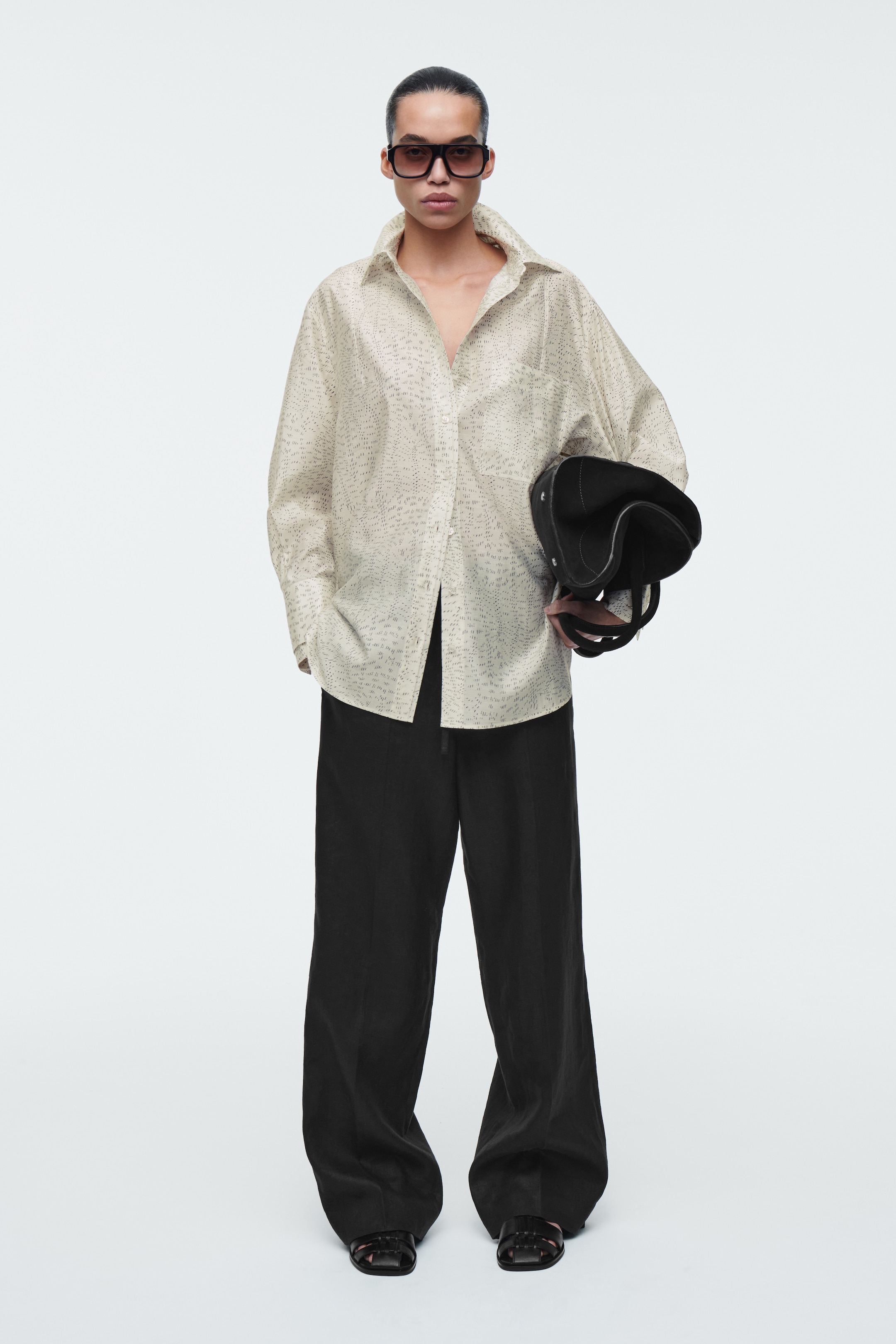 Visualizza immagine più grande: CAMICIA FLUIDA CON STAMPA - CHAMPAGNE / STAMPA - DONNA | H&M IT 2