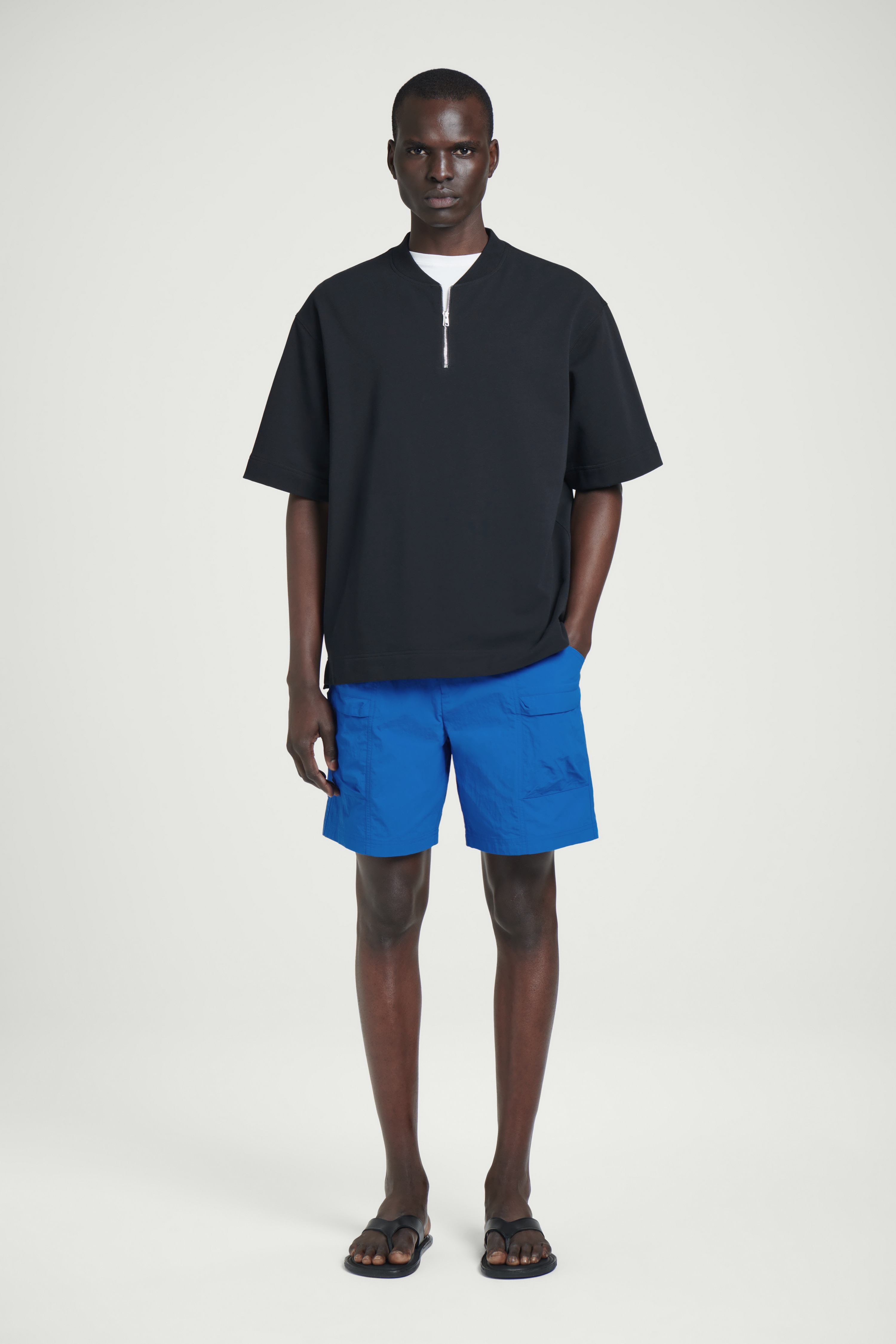 UTILITY SWIM SHORTS - BLUE/BLACK