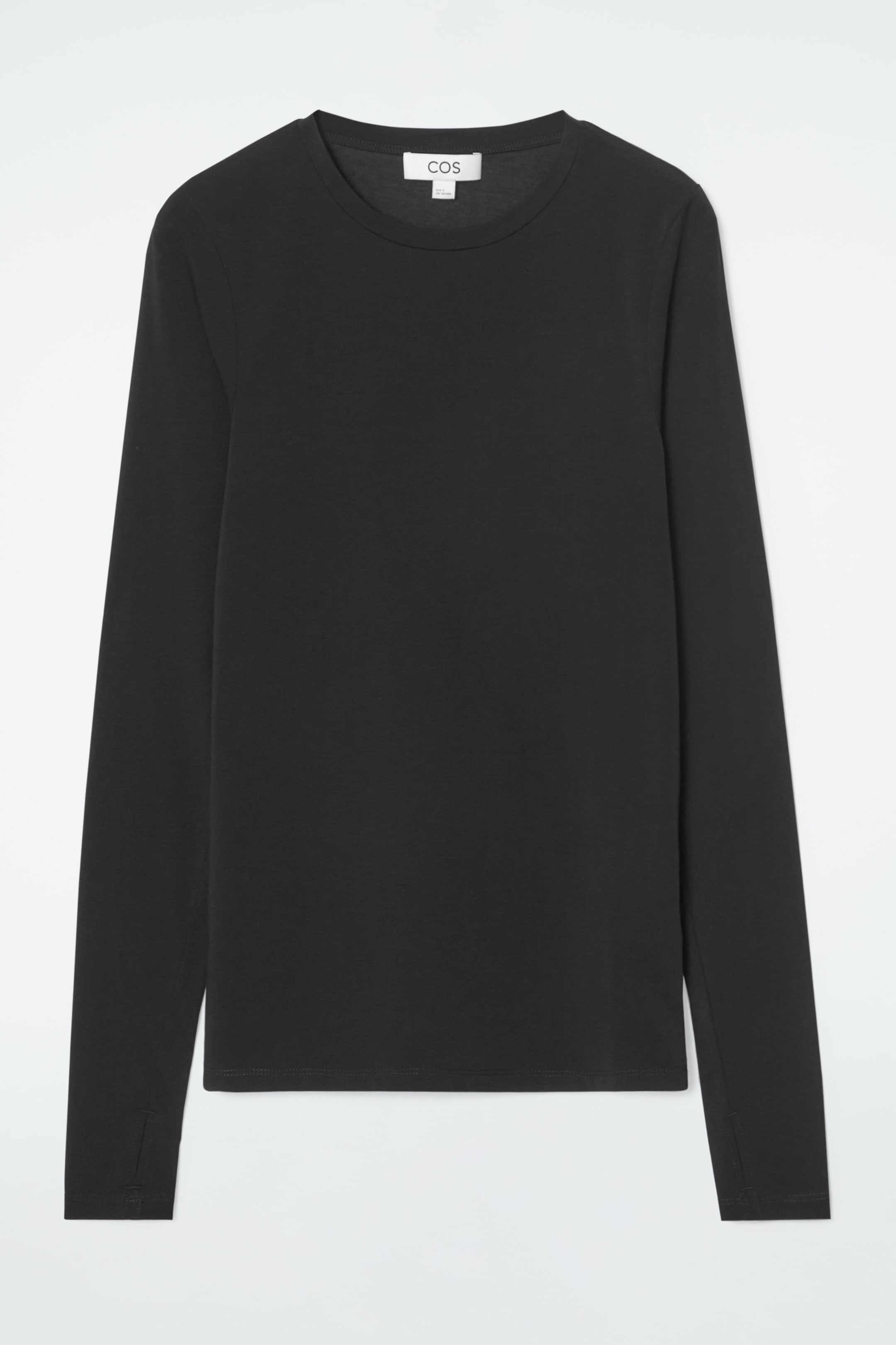 Grösseres Bild ansehen: SCHMALES LEICHTES LANGARMSHIRT - SCHWARZ - DAMEN | H&M CH 4