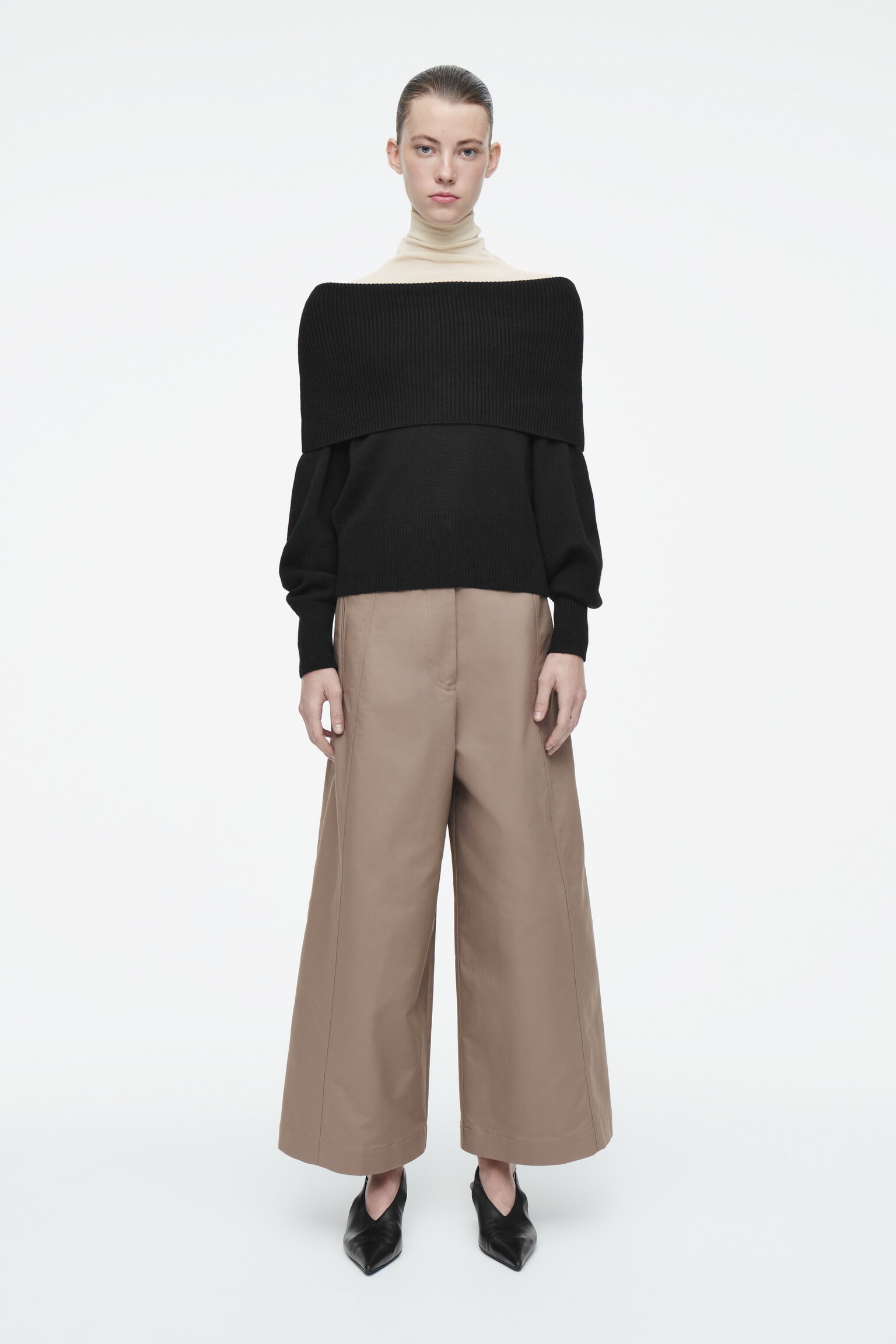 EXAGGERATED COTTON CULOTTES - MOLE