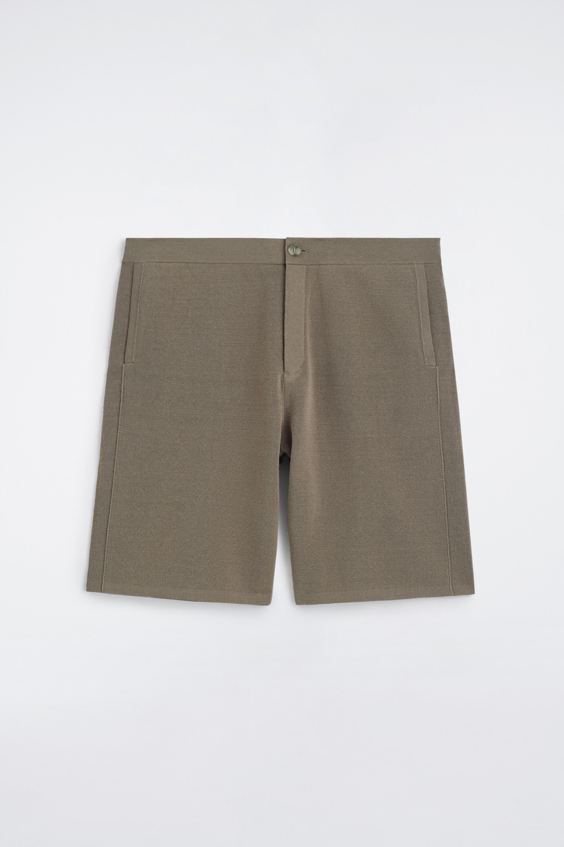 KNITTED LINEN SHORTS