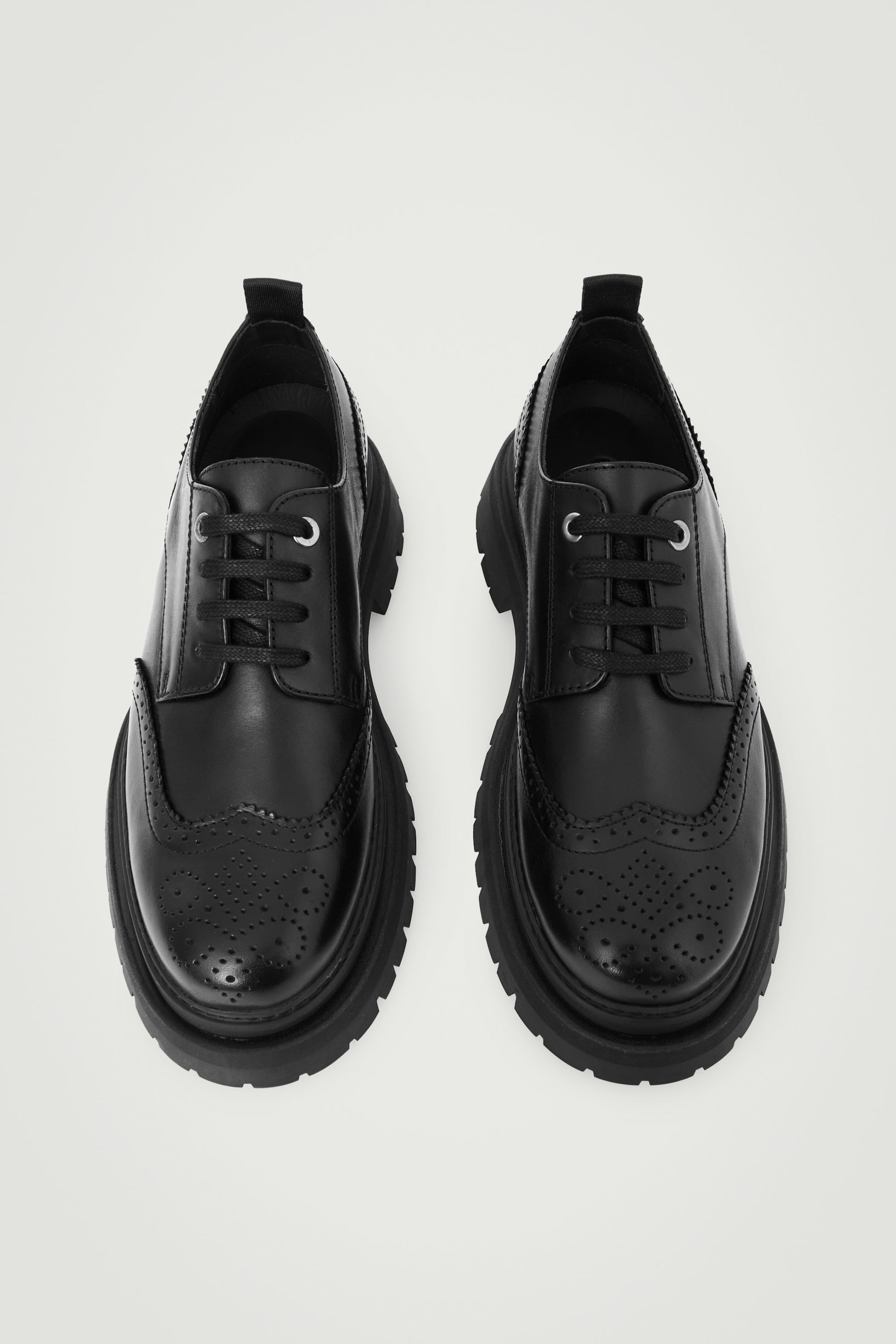 CHUNKY LEATHER DERBY BROGUES