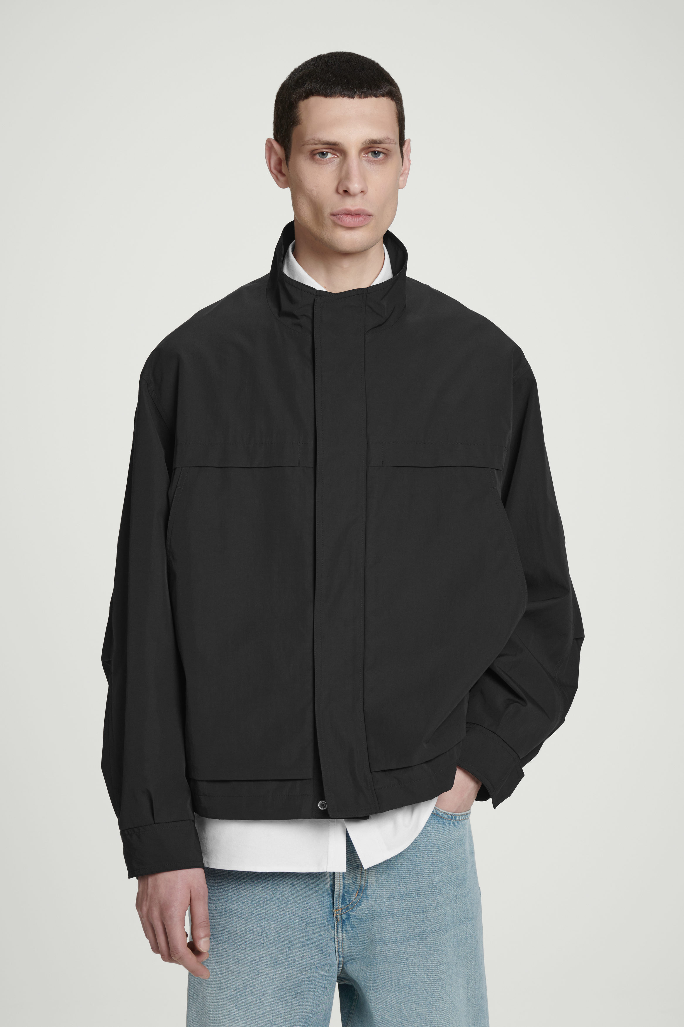 ジャケット・アウター <COS> BLACK / GREY JACKET Jackets & Coats